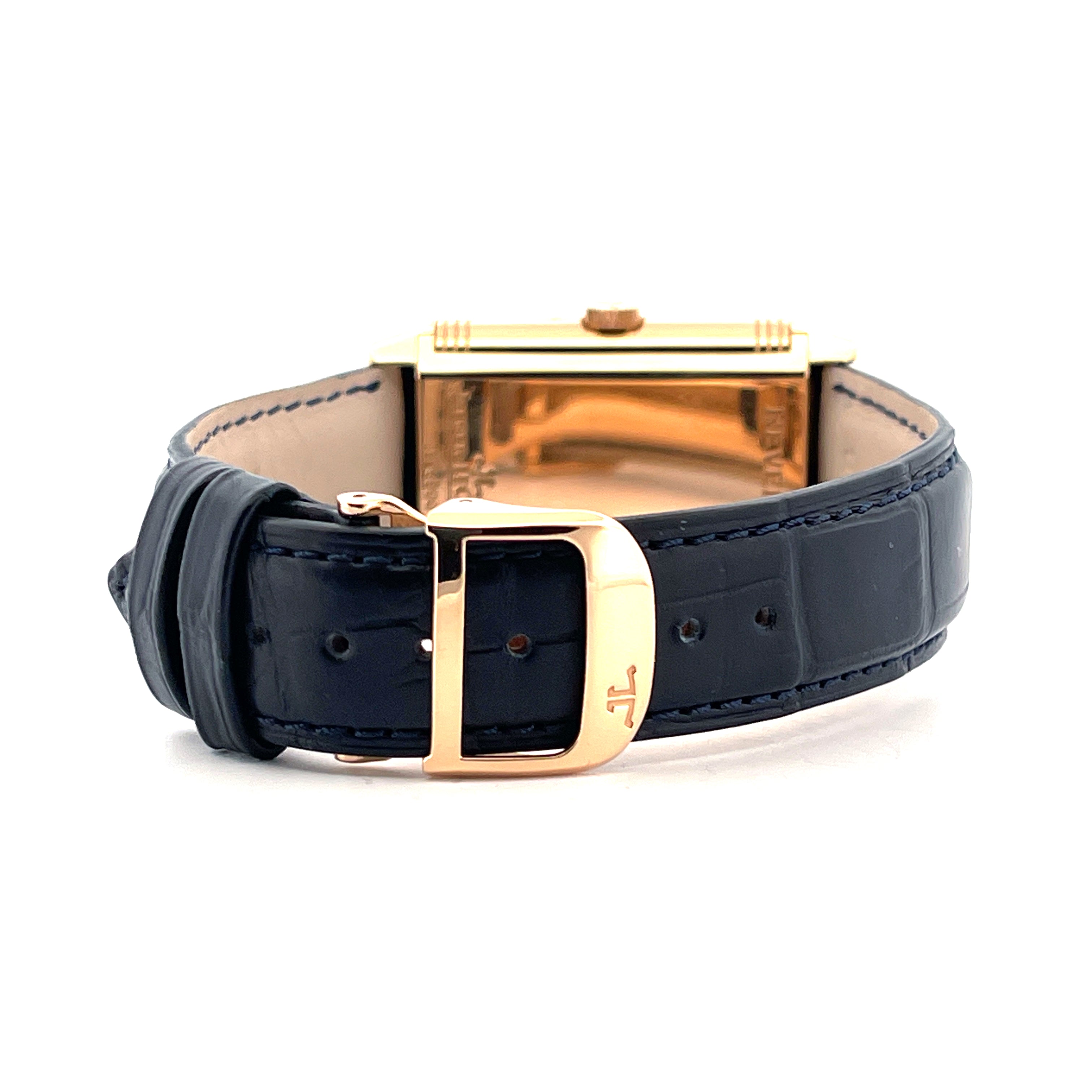 Reverso Sun Moon Roségold / 2 Straps / Leatherstrap new / On stock / 2 years Warranty / Box and Documents / pretty good Condition / Ref. 270.2.63