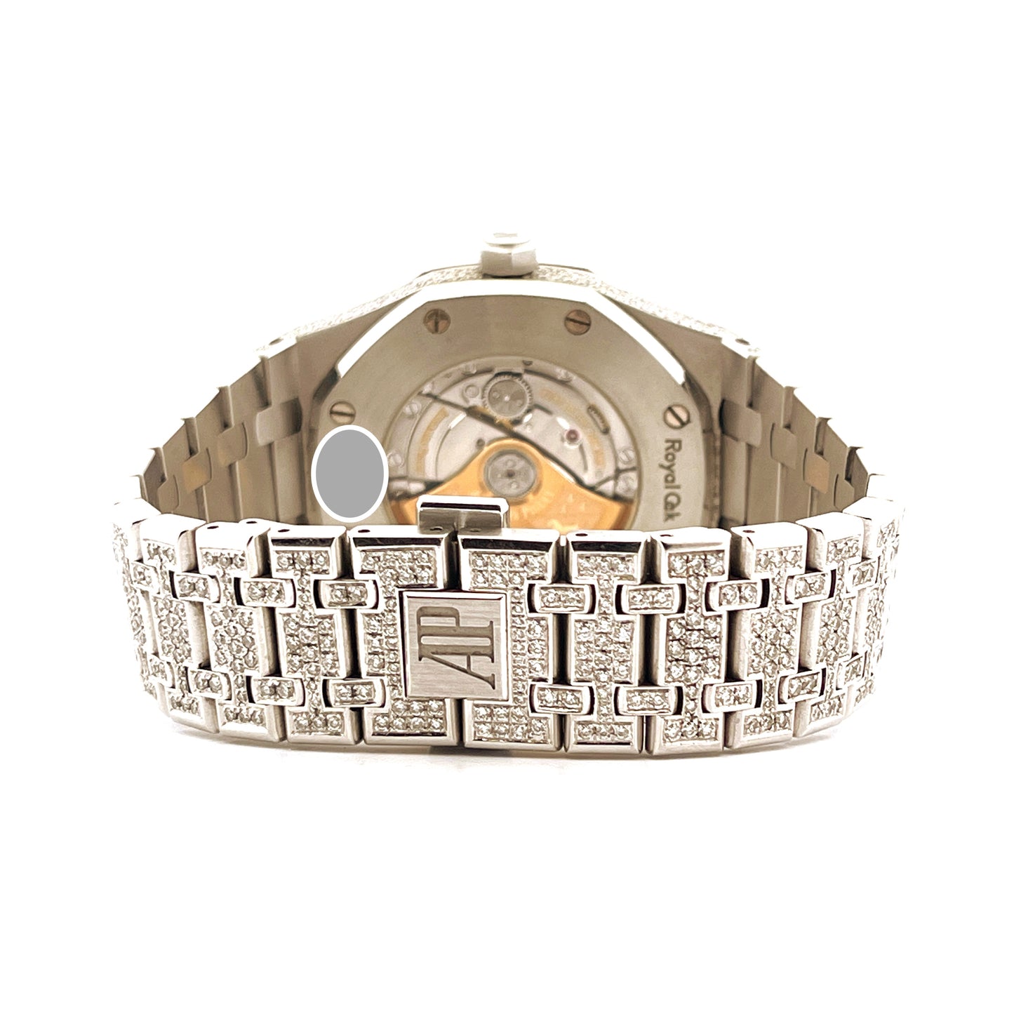 Audemars Piguet Royal Oak 15400ST Iced out (2016) - Full Set