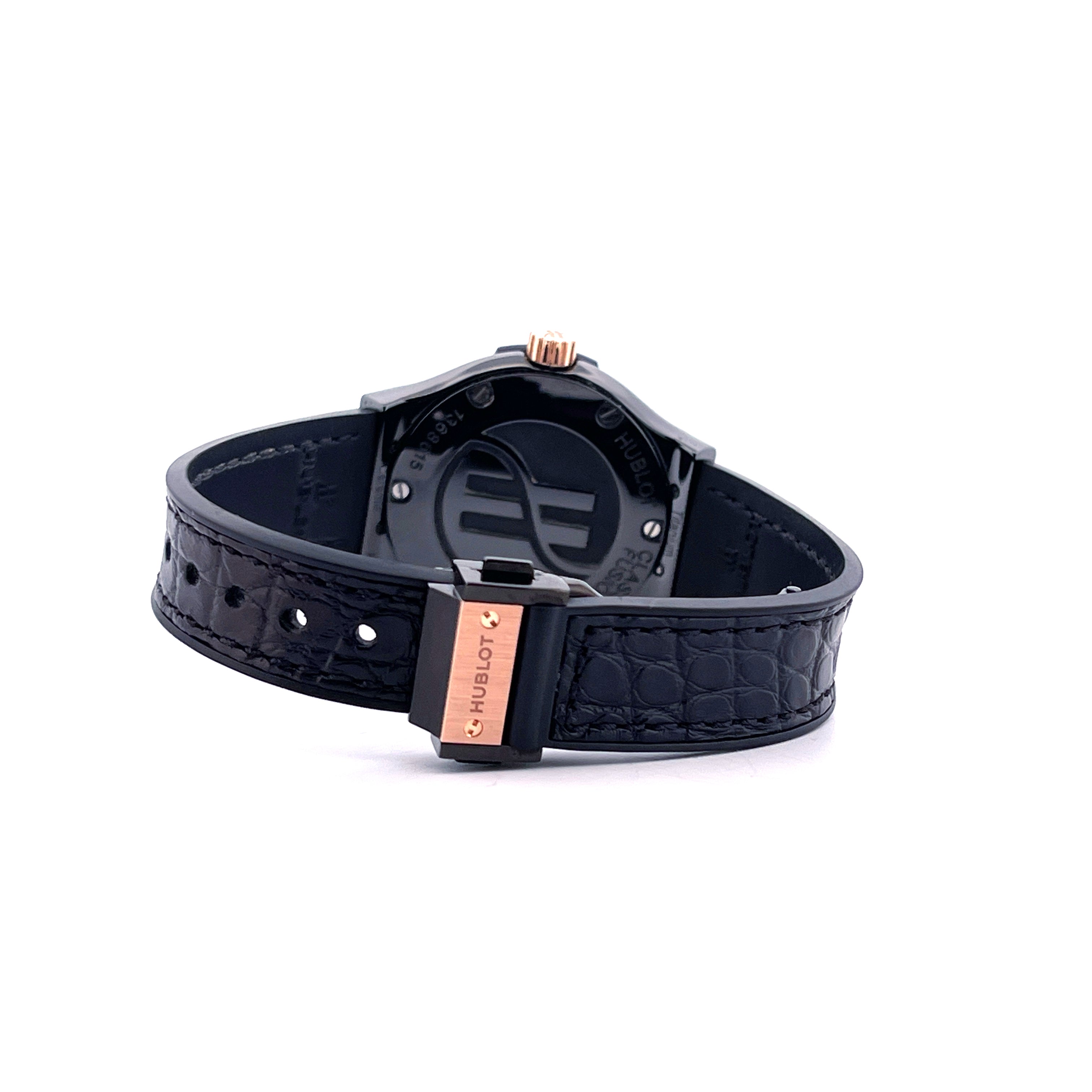 Hublot - Classic Fusion Quartz 33mm Ceramic & Gold / Full Set + Invoice + 2nd Rubber + Travel Case / Germany Hublot Boutique 2022 - [product_sku]