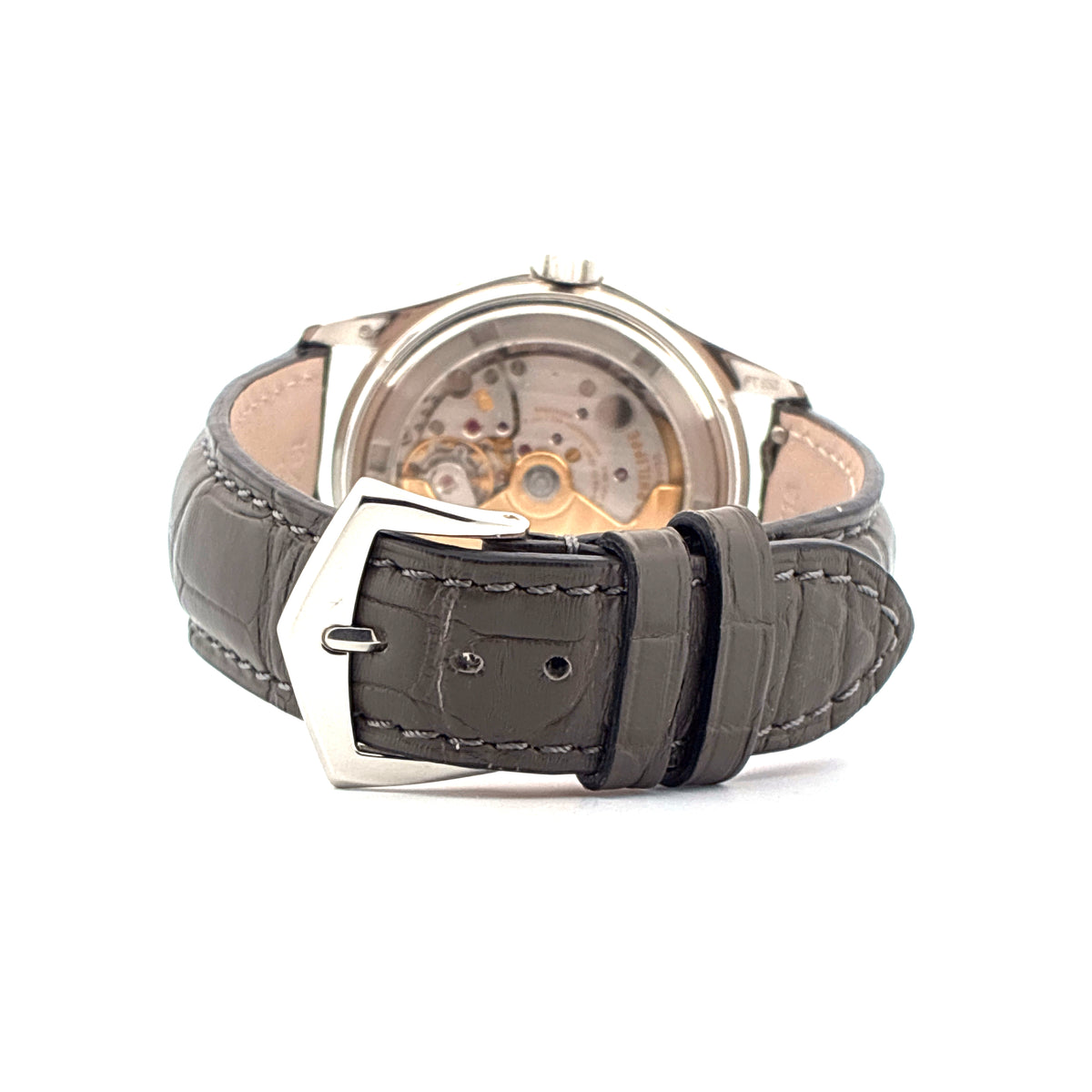 Annual Calendar / Platinum / Grey Dial / 3 Straps / Box & Papers / 2005