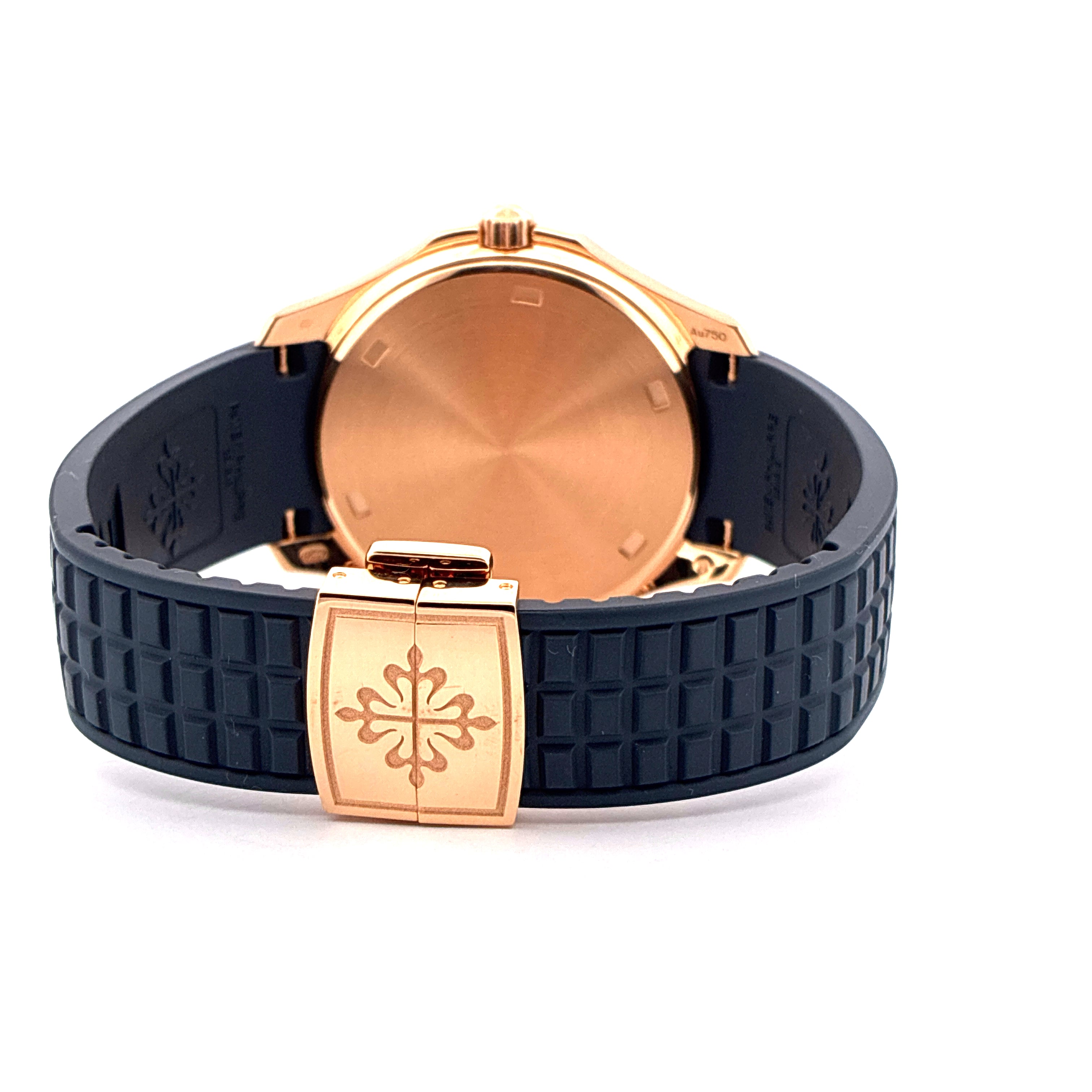 Aquanaut / Roségold / Blue Dial / Patek Philippe Service 2025 / Full-Set 2024