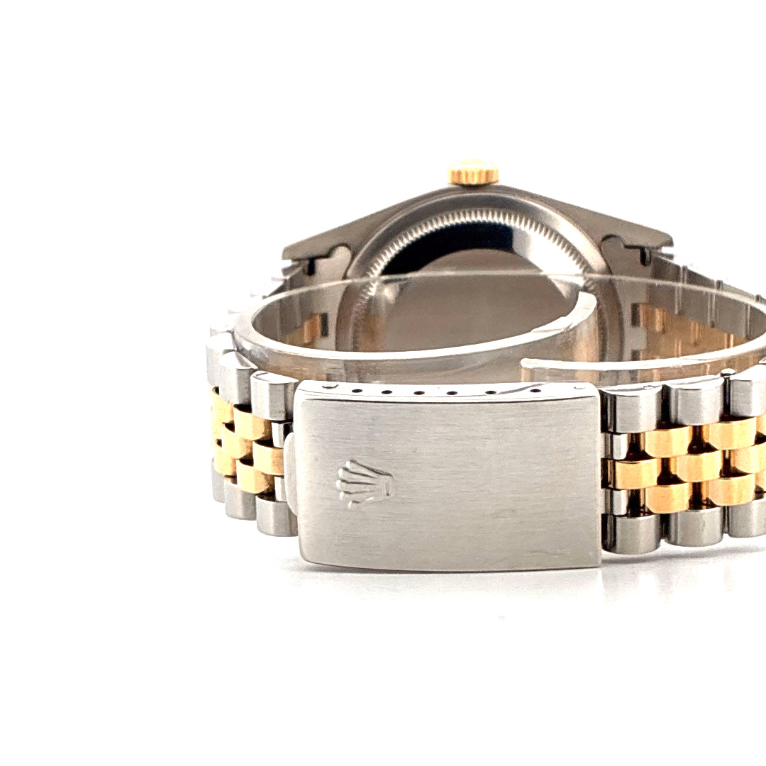 Datejust 36 Bicolor / Stahl/Gelbgold / schwarzes Zifferblatt (1999) - Juwelier Spliedt