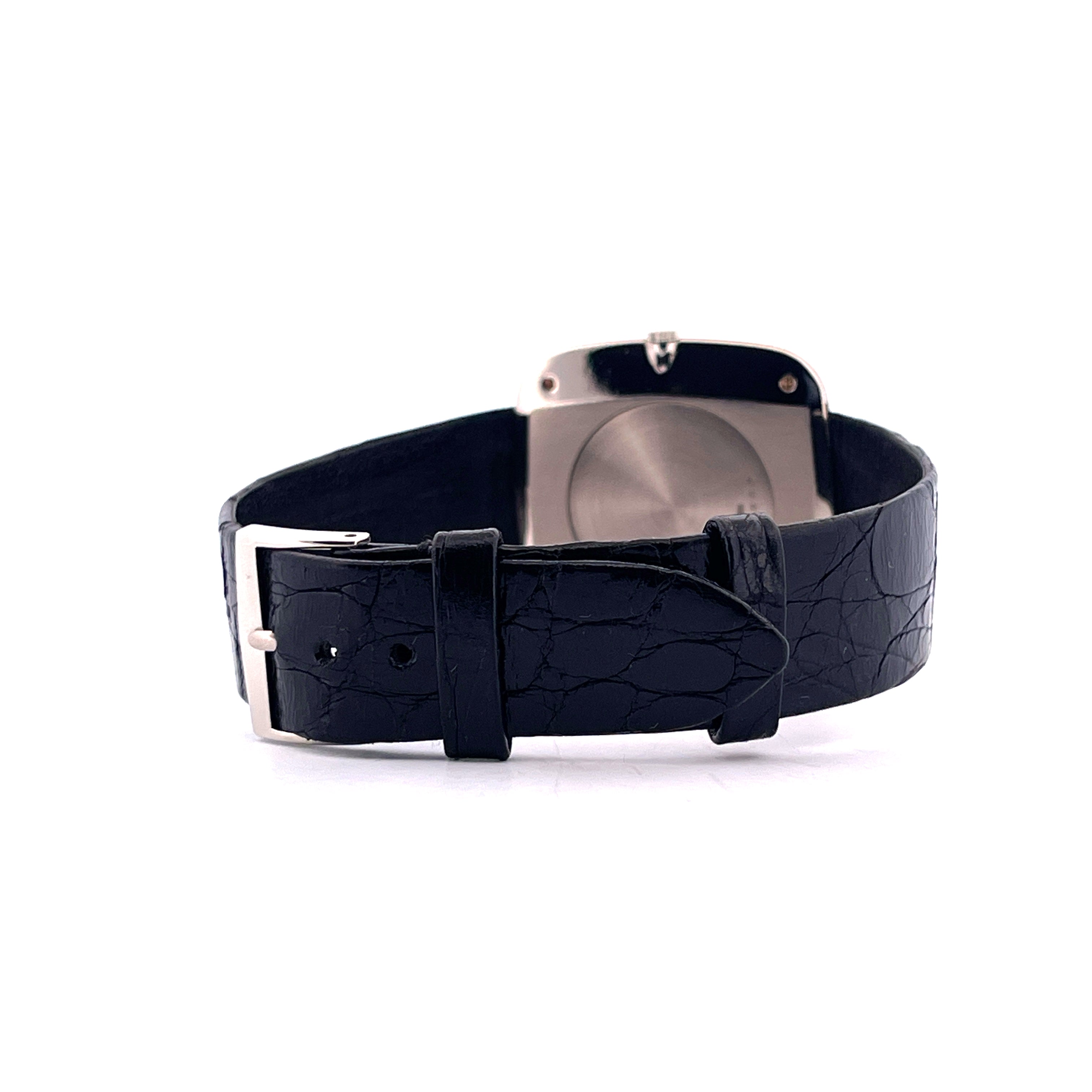 Jumbo TV / Black Dial / White Gold