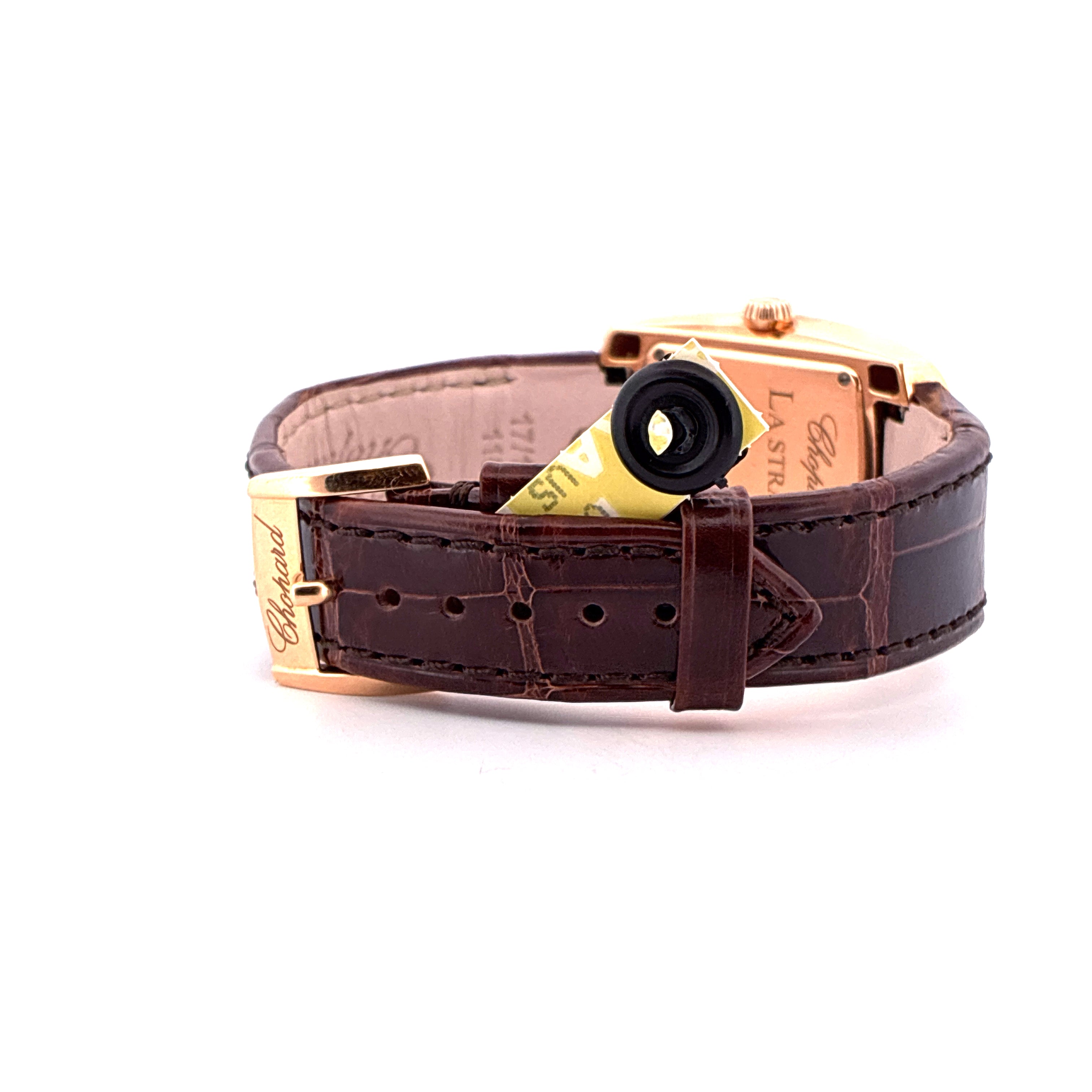 La Strada / Roségold / unworn leather strap / brown dial / Box & Papers