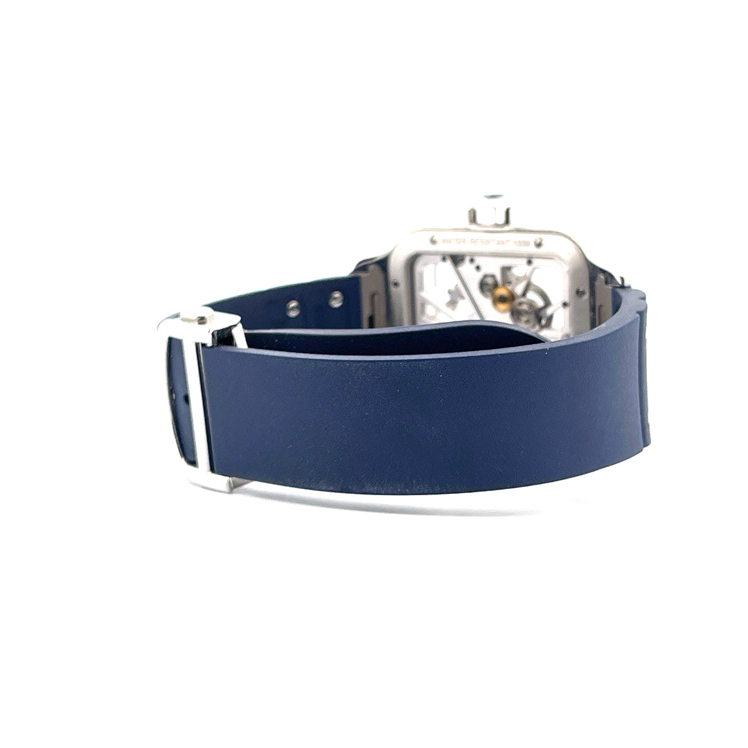 Cartier - Cartier Santos Skeleton Blue - Juwelier Spliedt