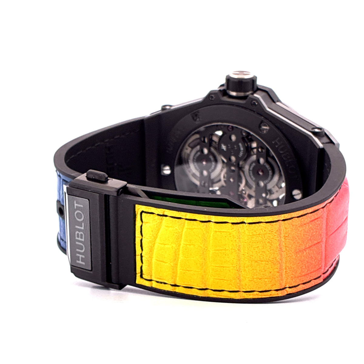 Big Bang Meca-10 / very good condt. / Rainbow strap / 10 days power reserve / skeleton / E-Warranty
