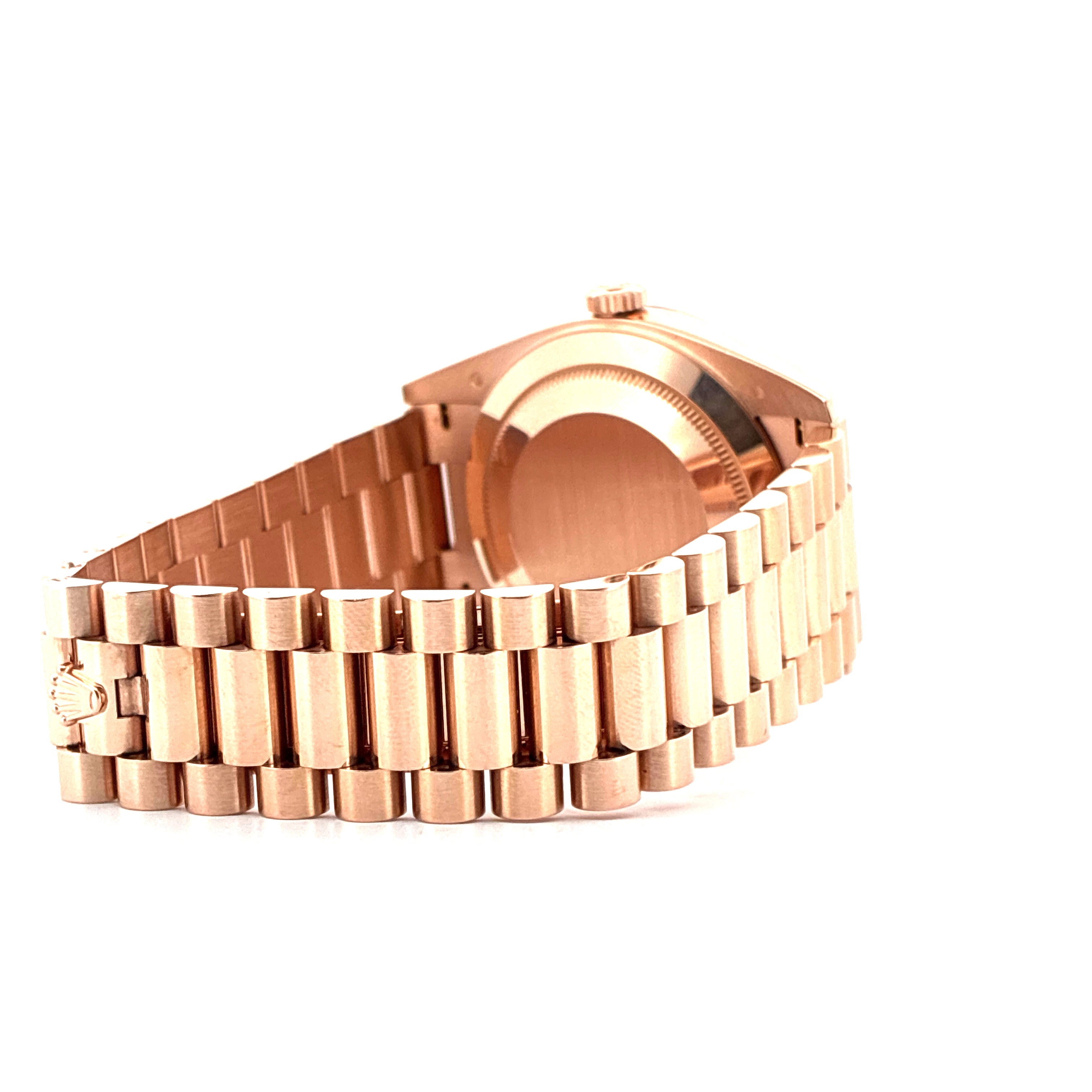 Rolex - Day-Date 40 / Roségold / Chocolate Dial / Baguette / Full-Set / 2022 - [product_sku]