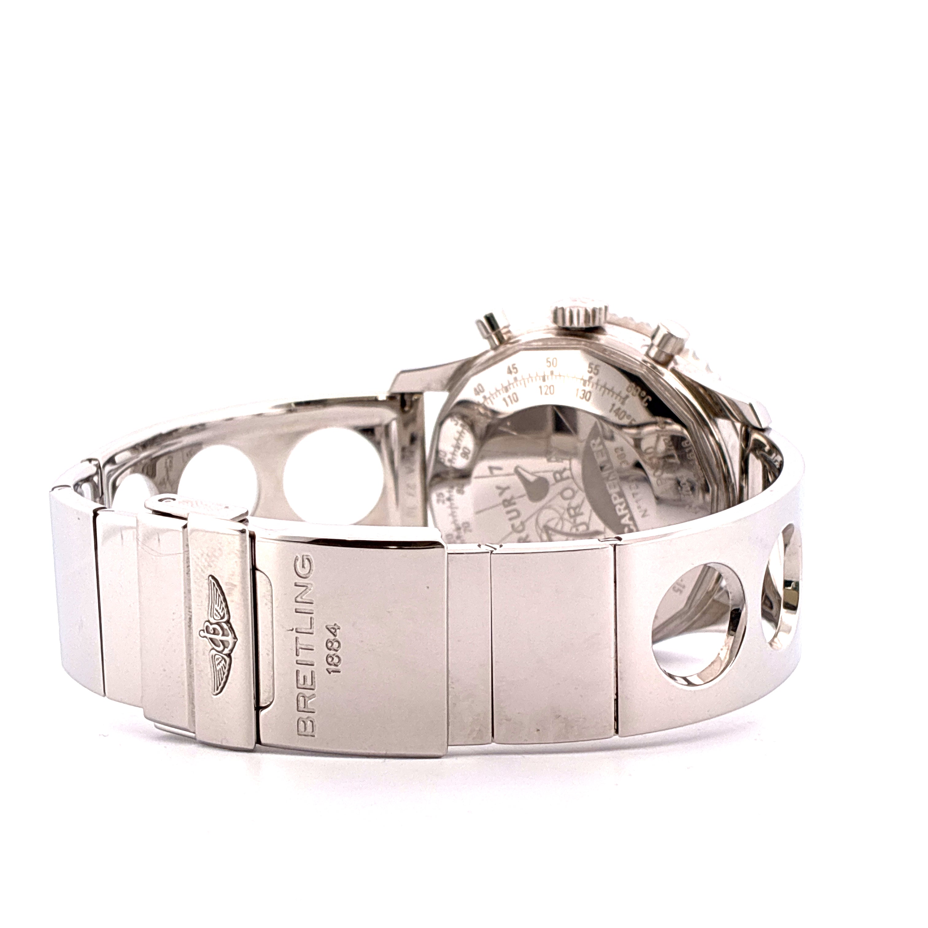 Navitimer Cosmonaute Steel Cuff Bracelet LIMITED EDITION 1.962 / incl Rubber Strap and Folding Clasp / very good Condt. / Premium Full Set / 2014