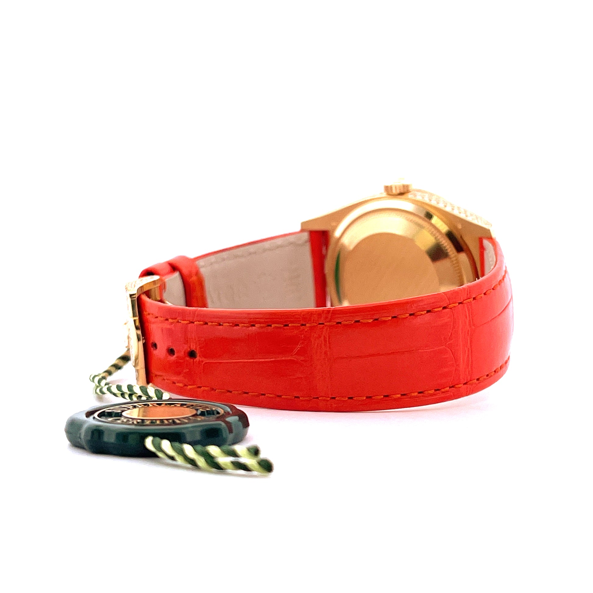 Rolex - Day-Date 36 Iced out (Orange) - Juwelier Spliedt