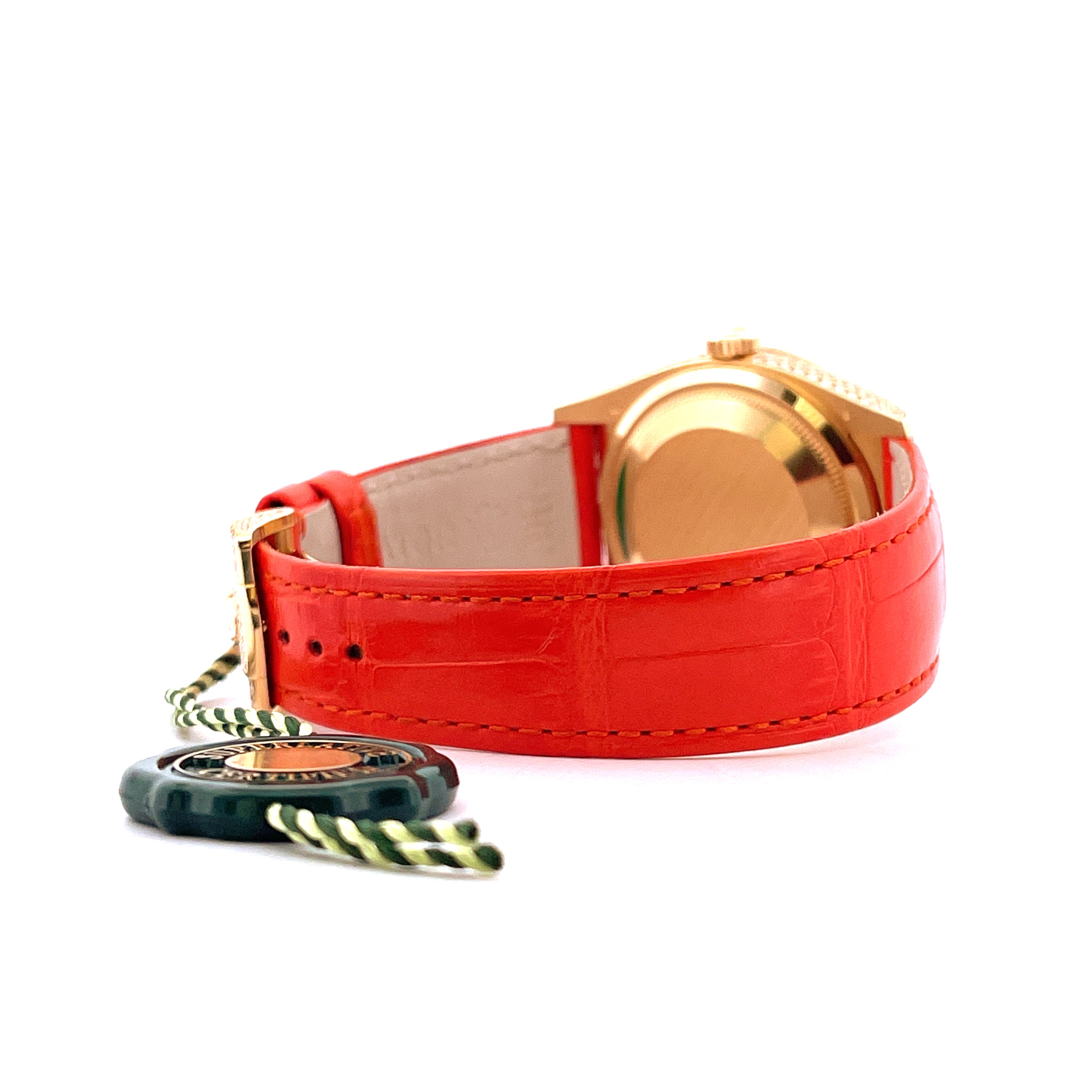 Rolex - Day-Date 36 Iced out (Orange) - Juwelier Spliedt