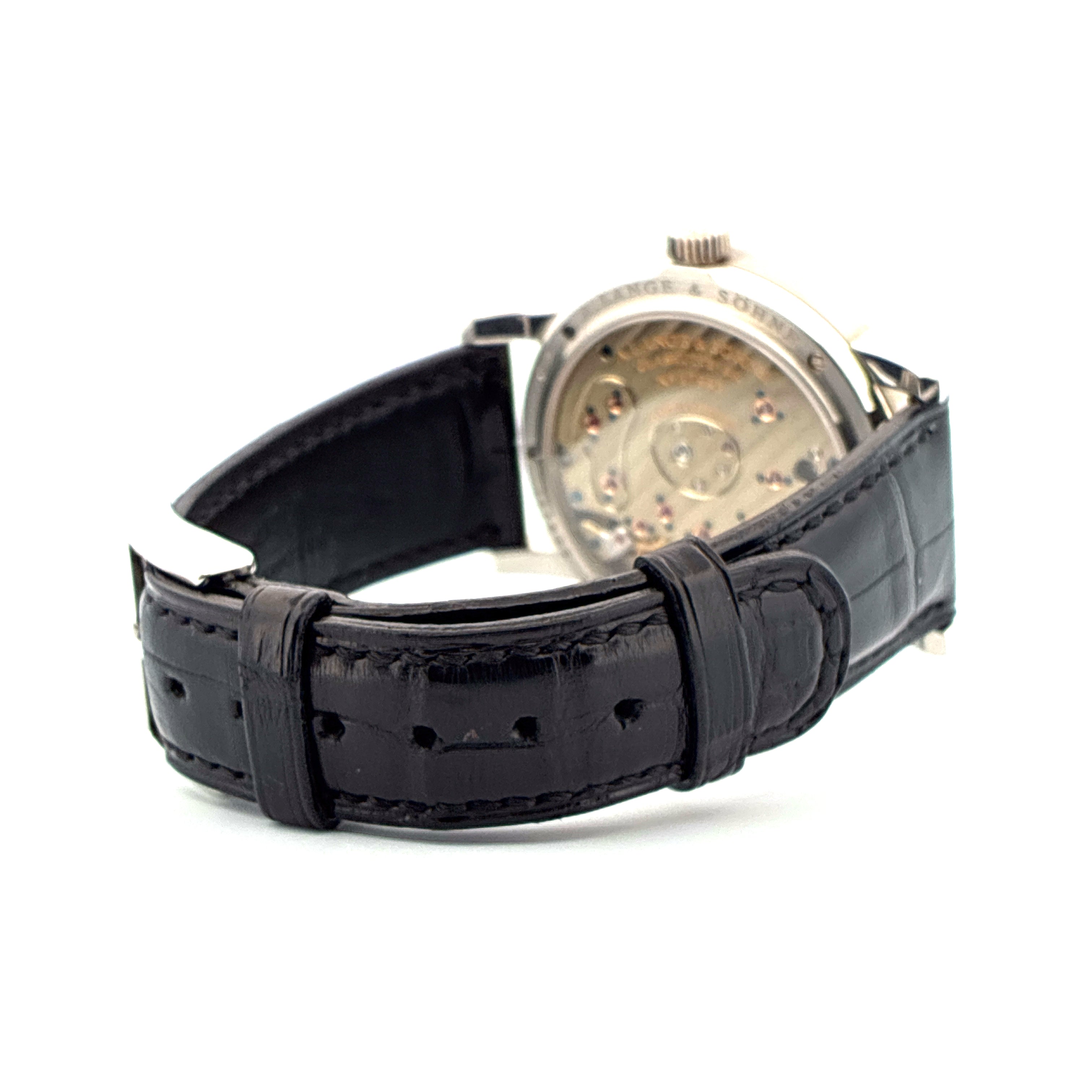 Lange 1 / Very good Condt. / Black dial / Platinum / Box