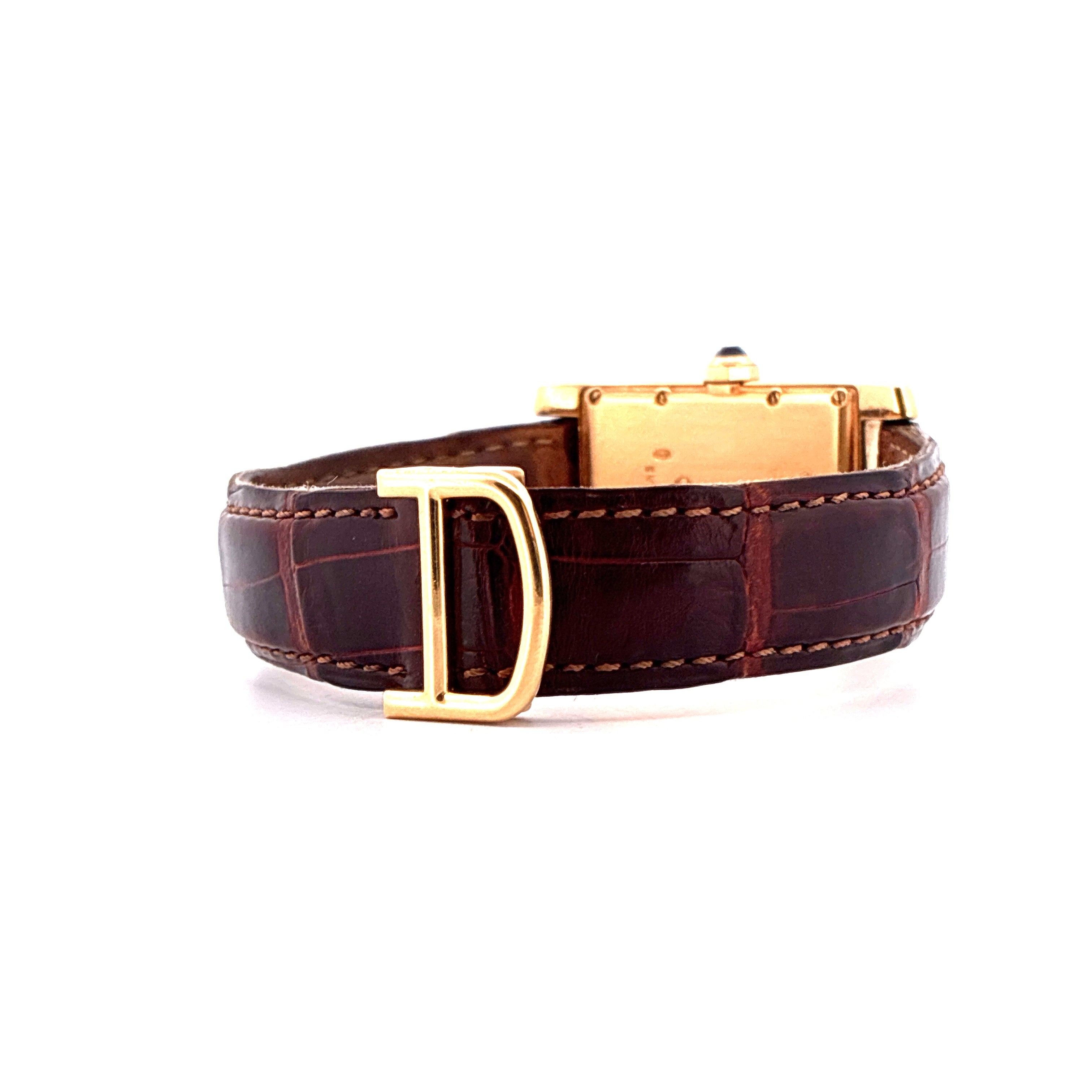 Cartier - Tank Américaine / Yellow Gold / Box / Folding-Clasp - [product_sku]