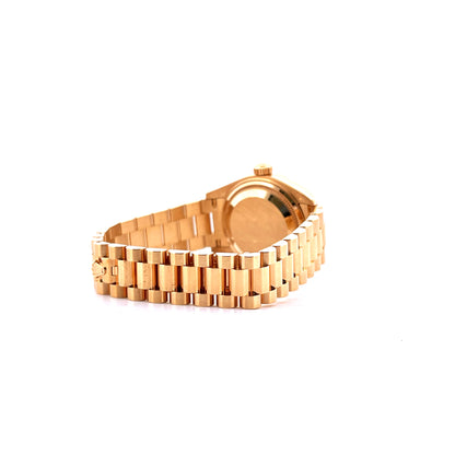 Rolex - Lady-Datejust Gold "Linden Green Stripe" - Juwelier Spliedt