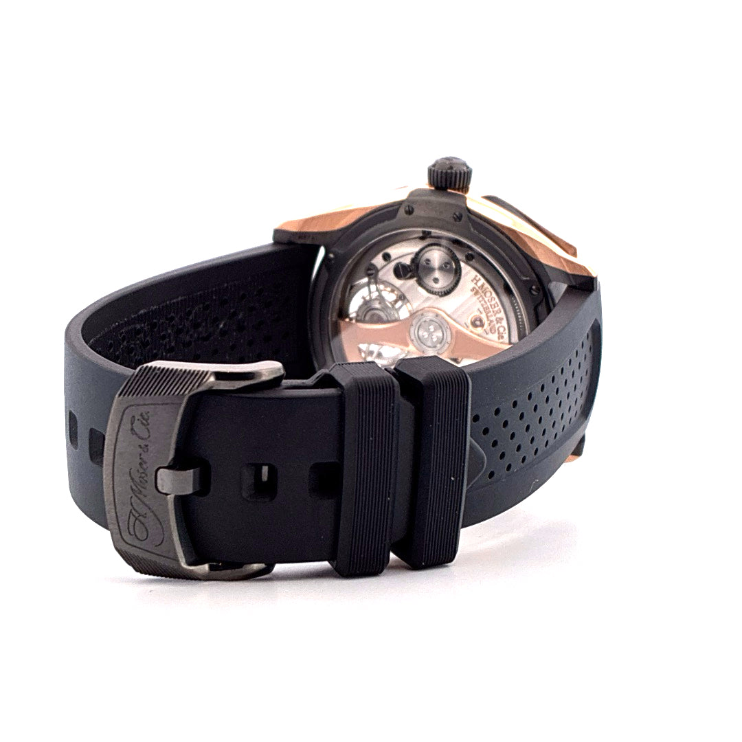 Moser Pioneer Tourbillon - Blue Lagoon Dial - zwei zusätzliche Armbänder - sehr guter Zustand (2024)