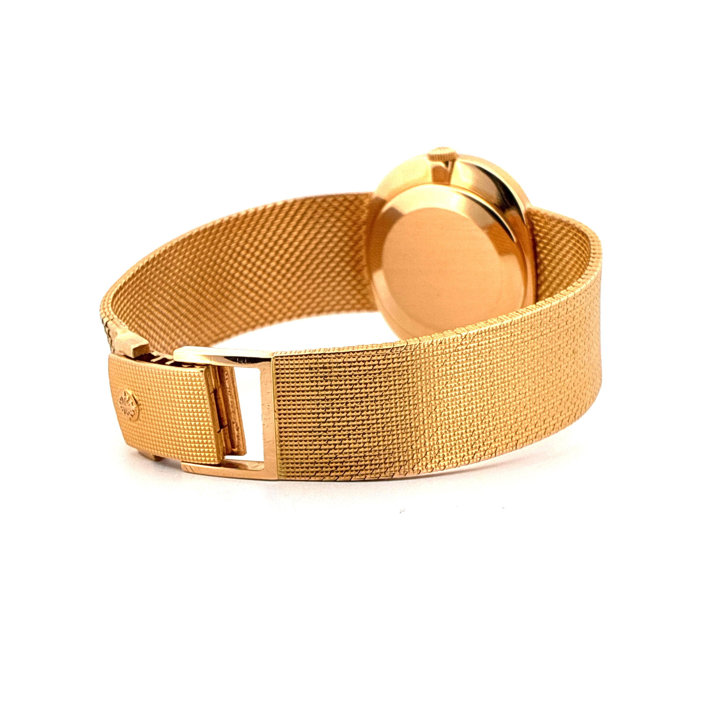 Patek Philippe Ellipse d'Or Vintage Gelbgold Automatik Uhr mit feingliedrigem Armband und Schließe