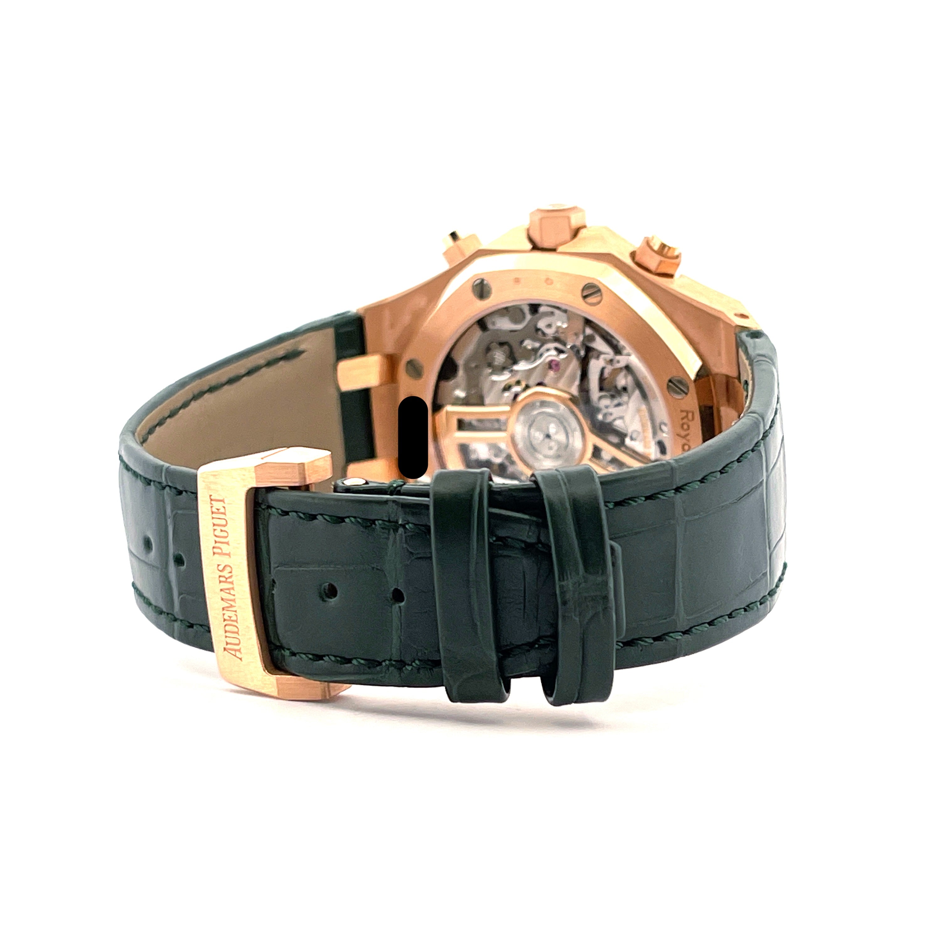 Audemars Piguet - Royal Oak Green Chronograph 26240OR Roségold / Box and Paper / premium Condition / 2025 - [product_sku]