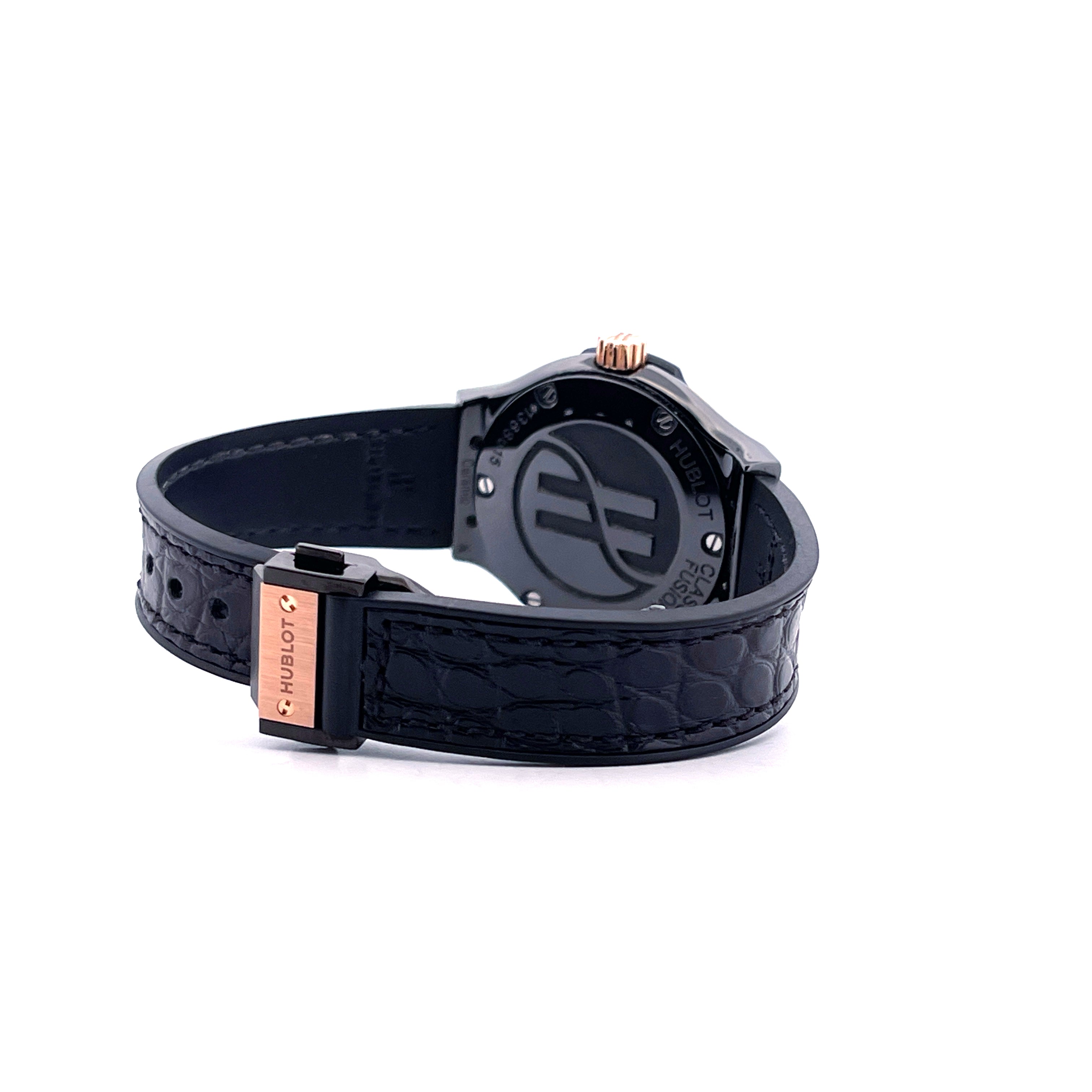 Hublot - Classic Fusion Quartz 33mm Ceramic & Gold / Full Set + Invoice + 2nd Rubber + Travel Case / Germany Hublot Boutique 2022 - [product_sku]