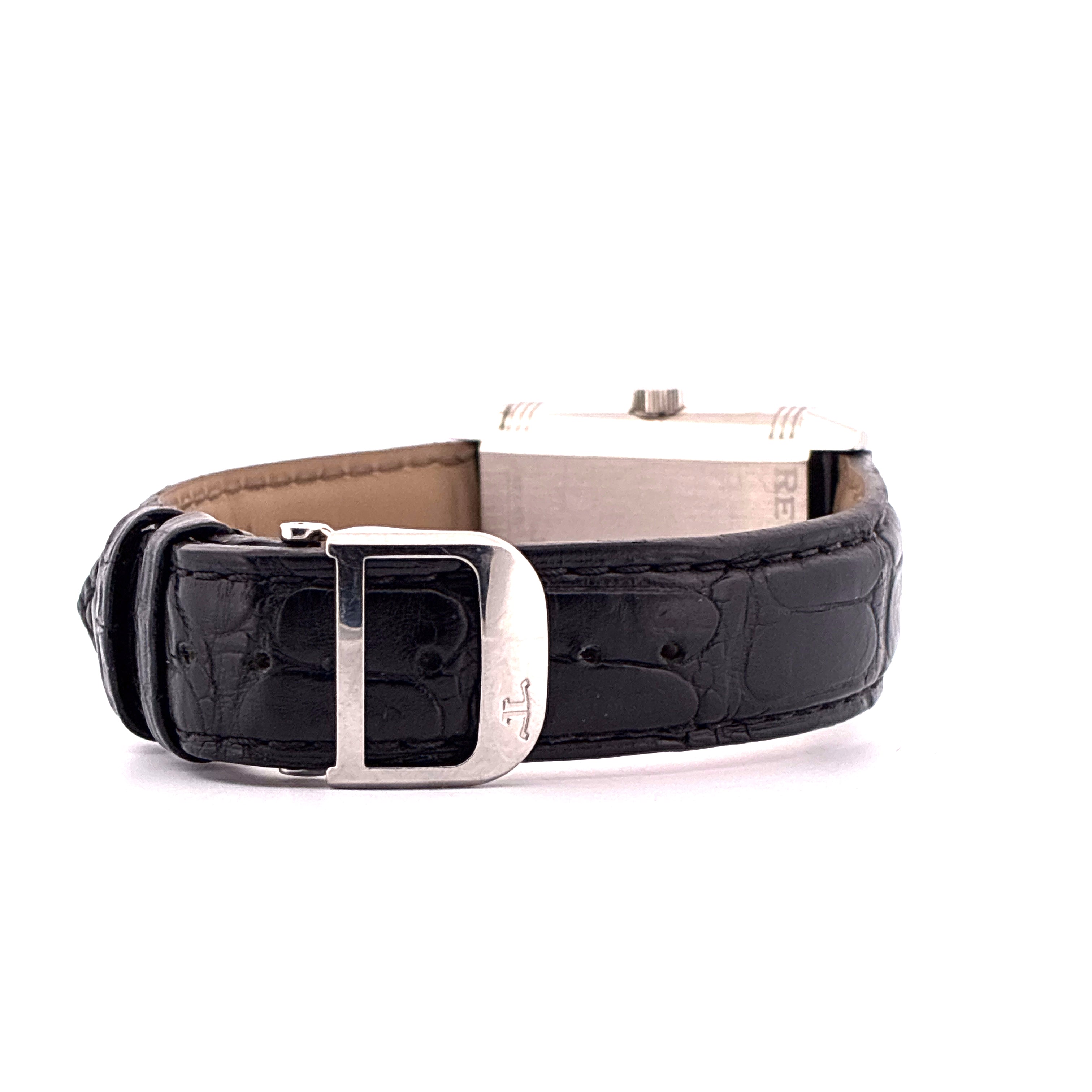 Reverso Grande Taille / leather strap / folding clasp / watch only / service 2026