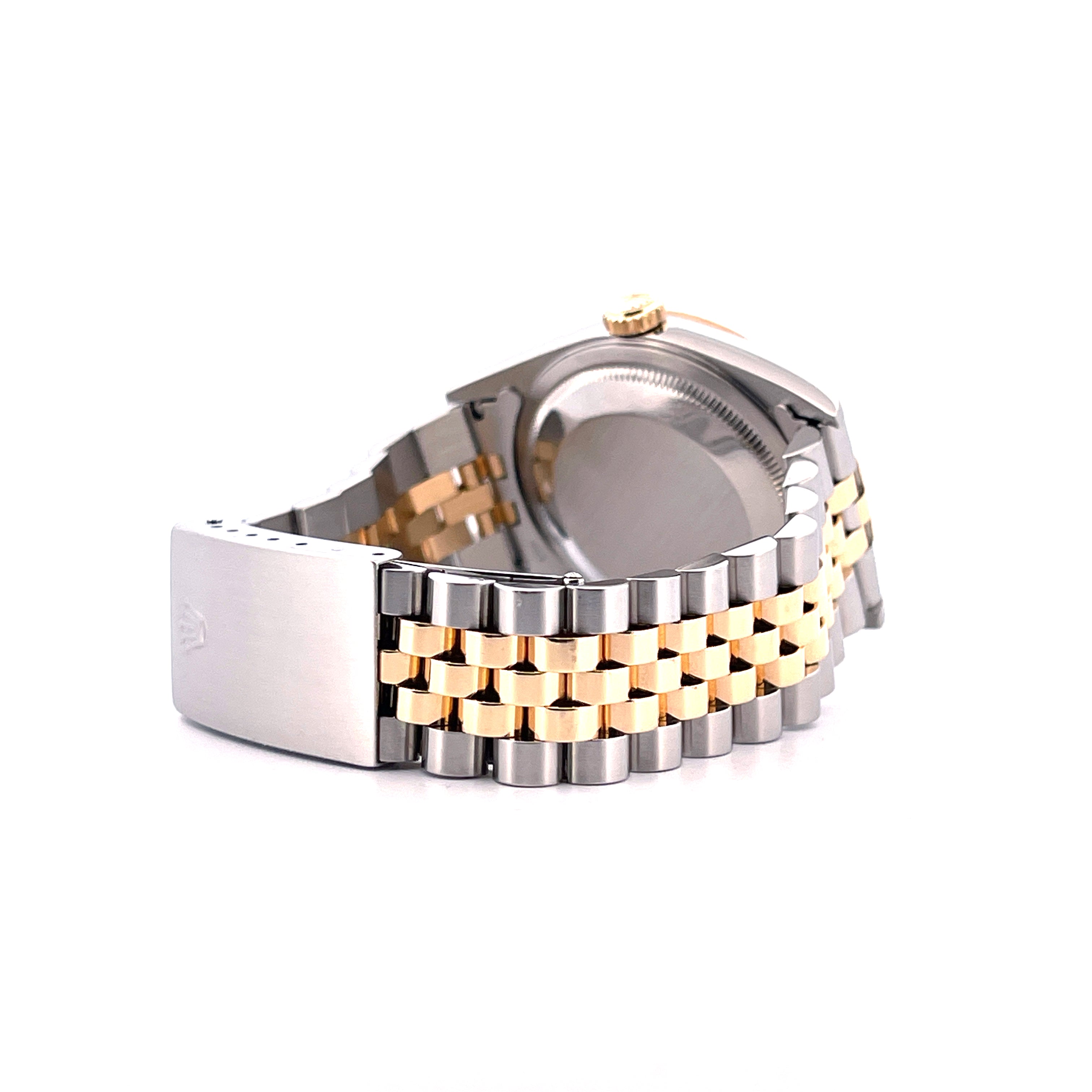 Datejust 36 / Bicolor / Black Dial / Rolex Service 2022 / 2000-2001