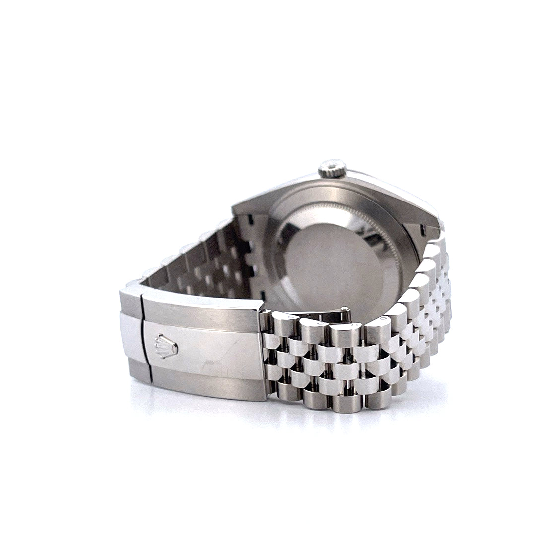 Datejust 41 / Blaues Zifferblatt / Jubilee Band / Weißgold Lünette (2022) - Juwelier Spliedt