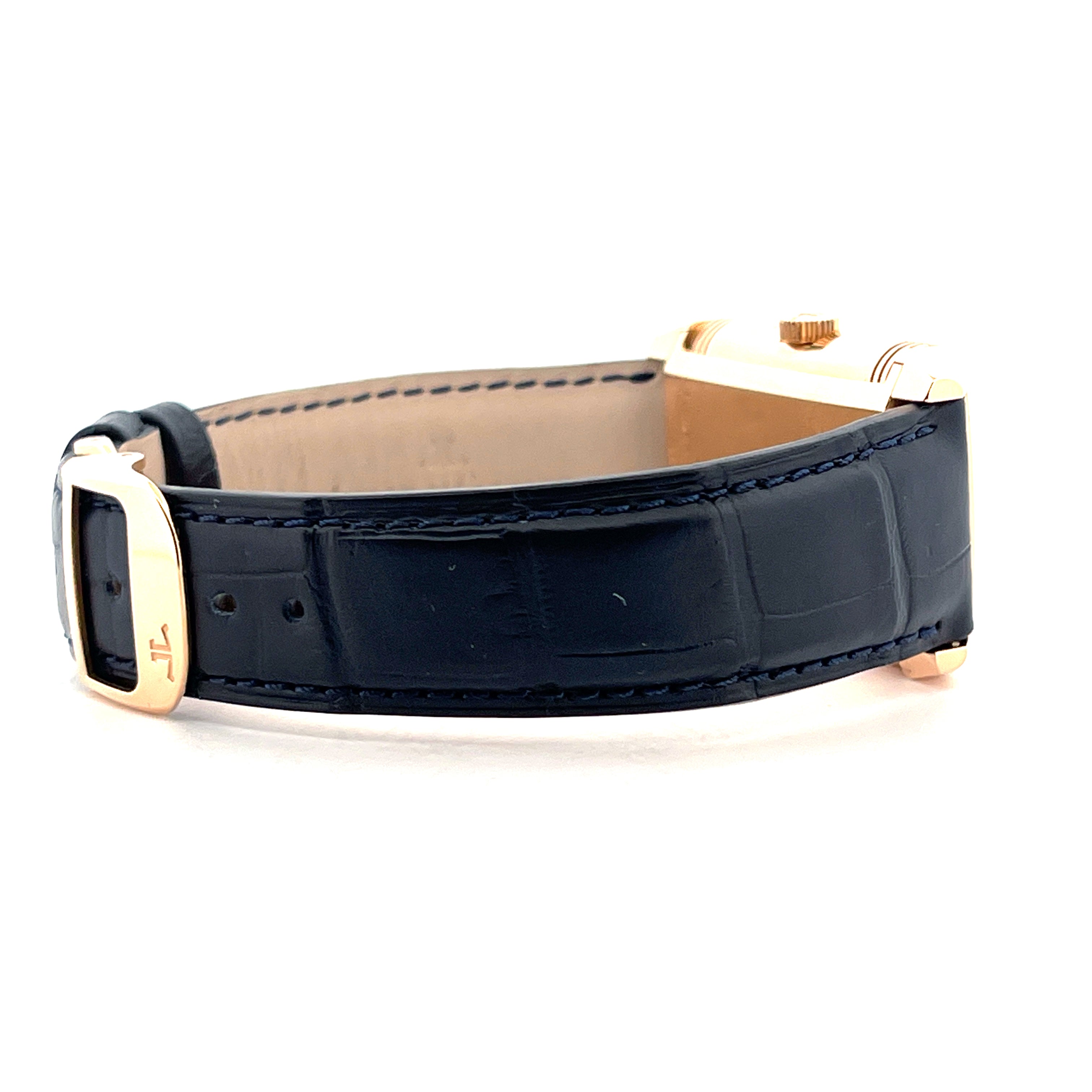 Reverso Sun Moon Roségold / 2 Straps / Leatherstrap new / On stock / 2 years Warranty / Box and Documents / pretty good Condition / Ref. 270.2.63