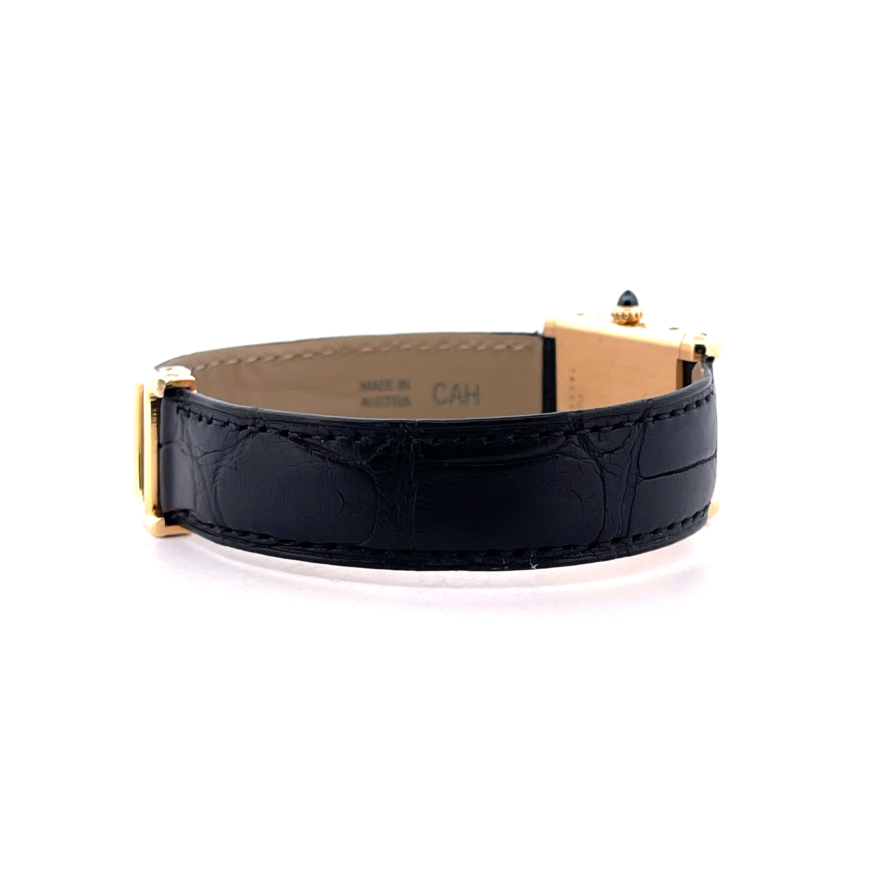 Cartier - Tank Louis "Paris Dial" 18kt Yellowgold / Handwinding / Folding Clasp / very good Condition - [product_sku]