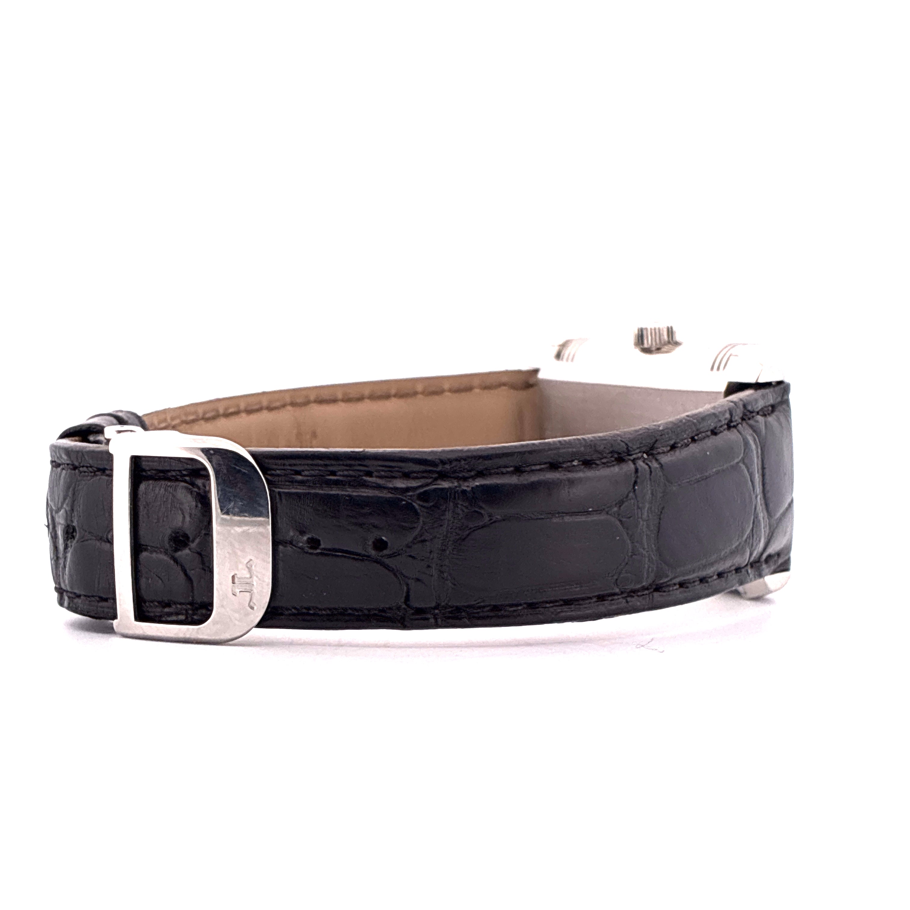 Reverso Grande Taille / leather strap / folding clasp / watch only / service 2026