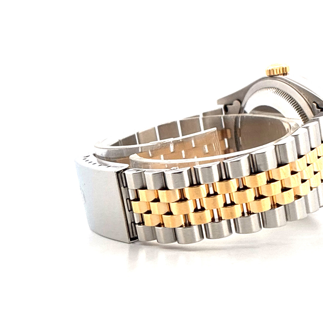 Datejust 36 Bicolor / Stahl/Gelbgold / schwarzes Zifferblatt (1999) - Juwelier Spliedt
