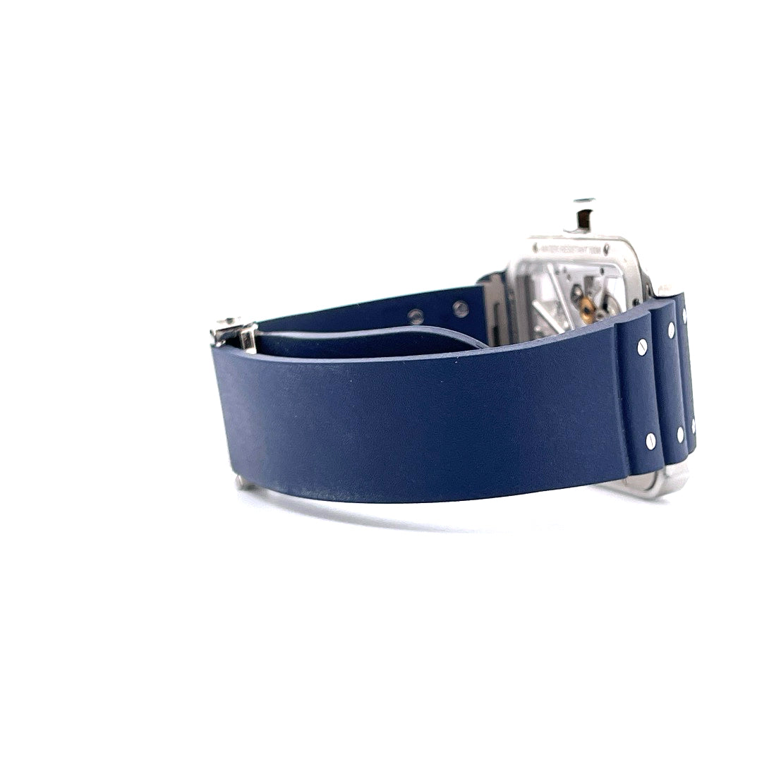 Cartier - Cartier Santos Skeleton Blue - Juwelier Spliedt