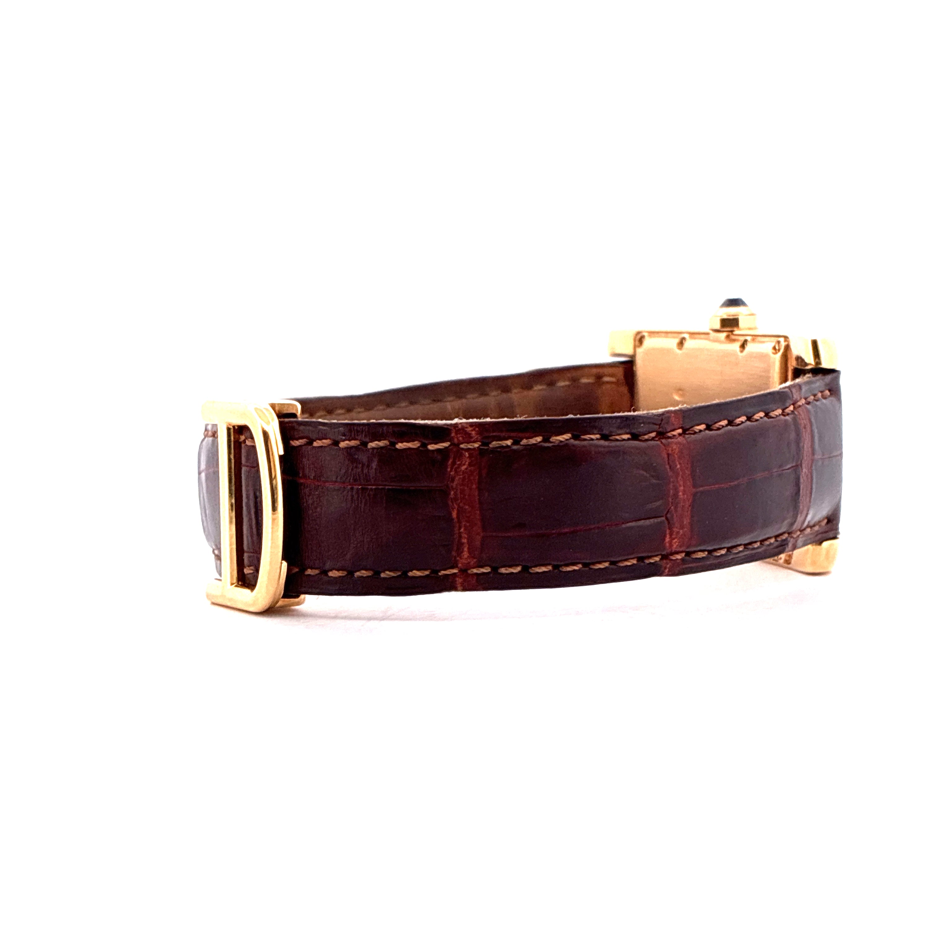 Cartier - Tank Américaine / Yellow Gold / Box / Folding-Clasp - [product_sku]