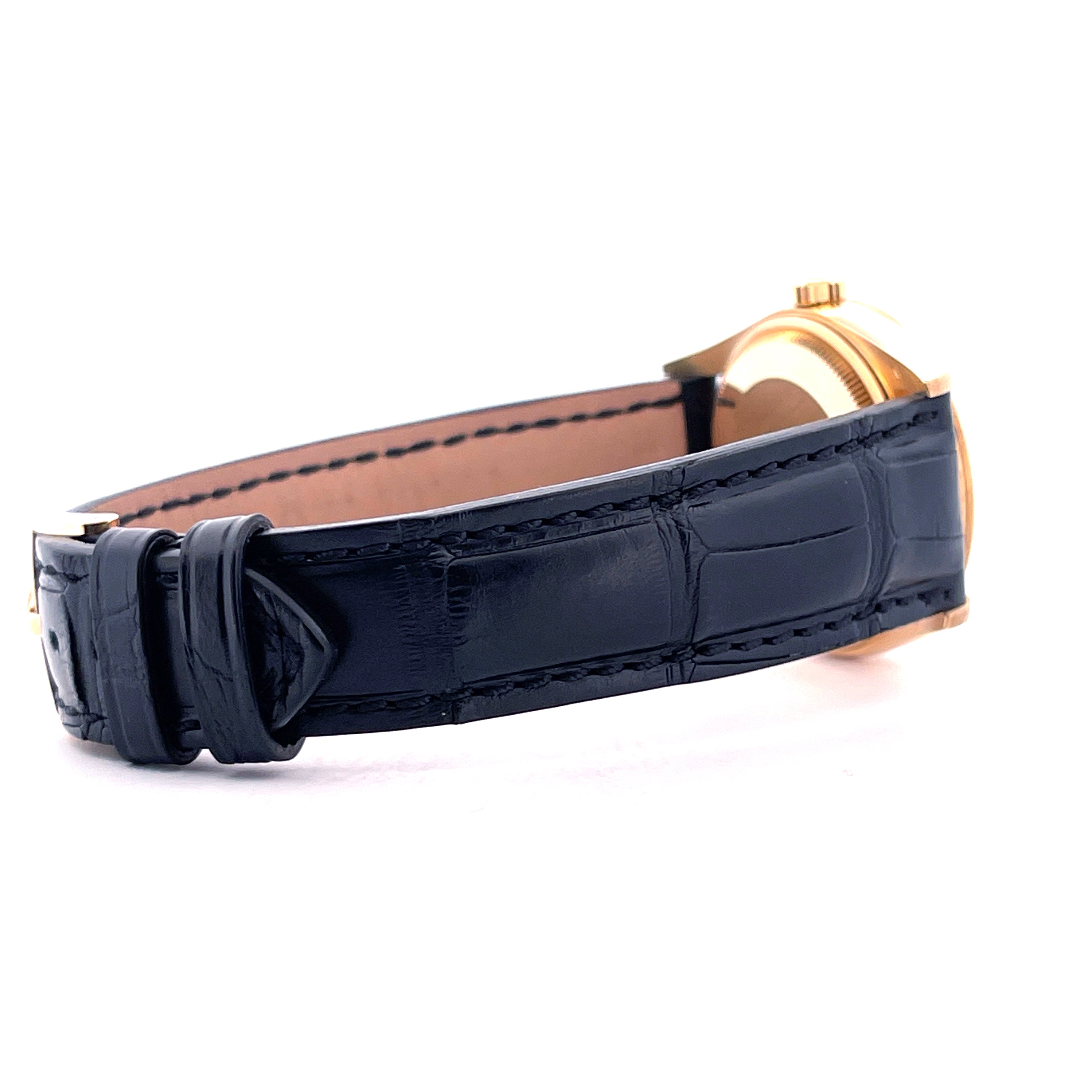 Oyster Perpetual 34 Full Gold 18kt / Gold Pin Buckle / nearly NOS Condt. / Premium Full Set / Italy 1997 / new Strap incl. Orig. Strap