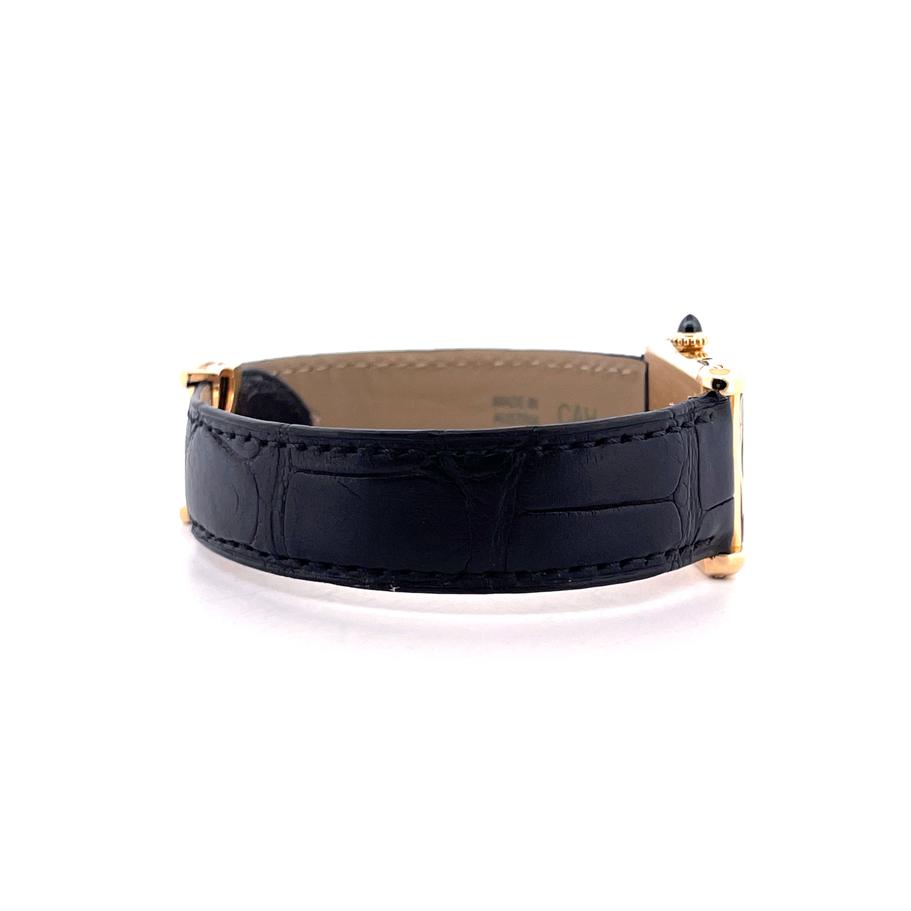Cartier - Tank Louis "Paris Dial" 18kt Yellowgold / Handwinding / Folding Clasp / very good Condition - [product_sku]