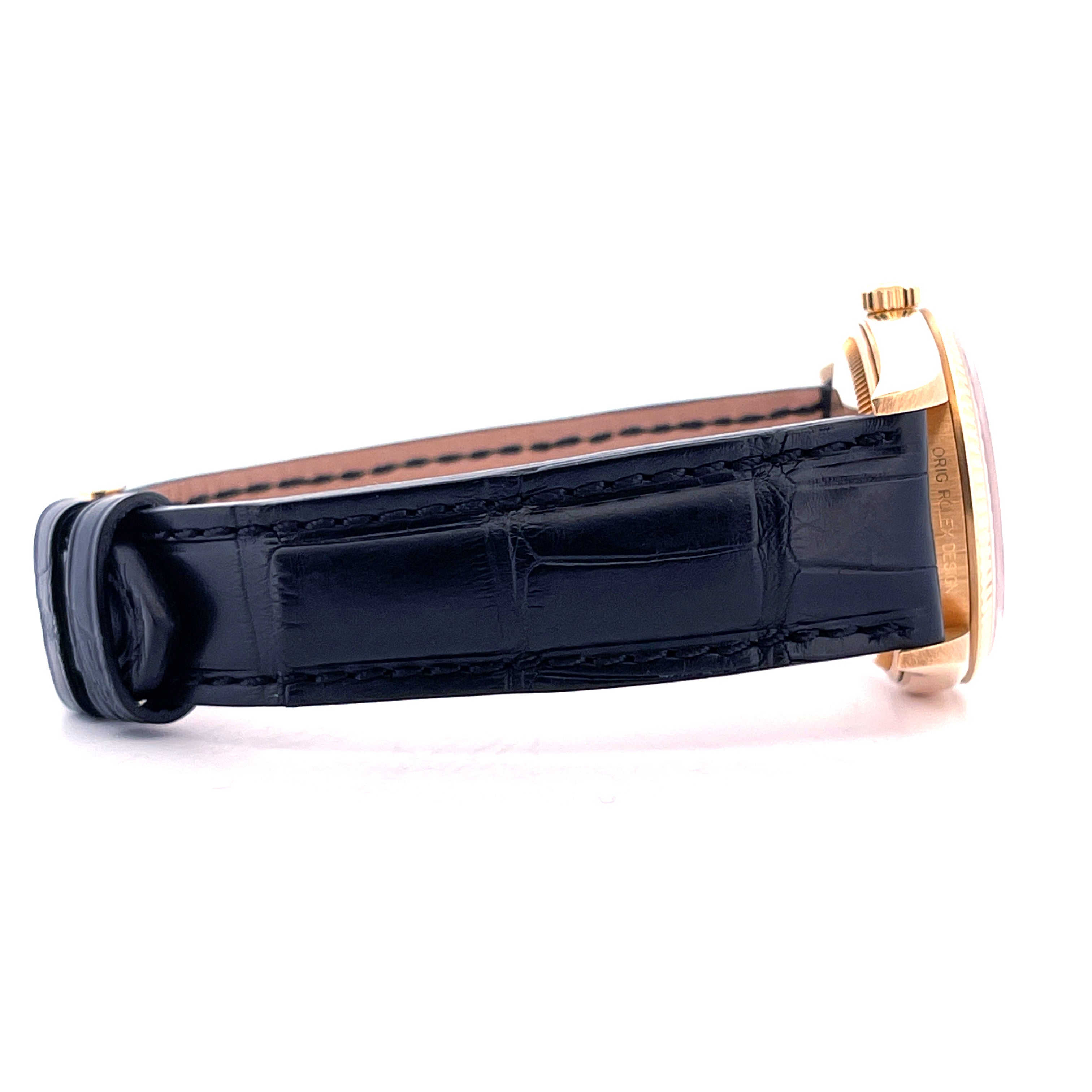 Oyster Perpetual 34 Full Gold 18kt / Gold Pin Buckle / nearly NOS Condt. / Premium Full Set / Italy 1997 / new Strap incl. Orig. Strap