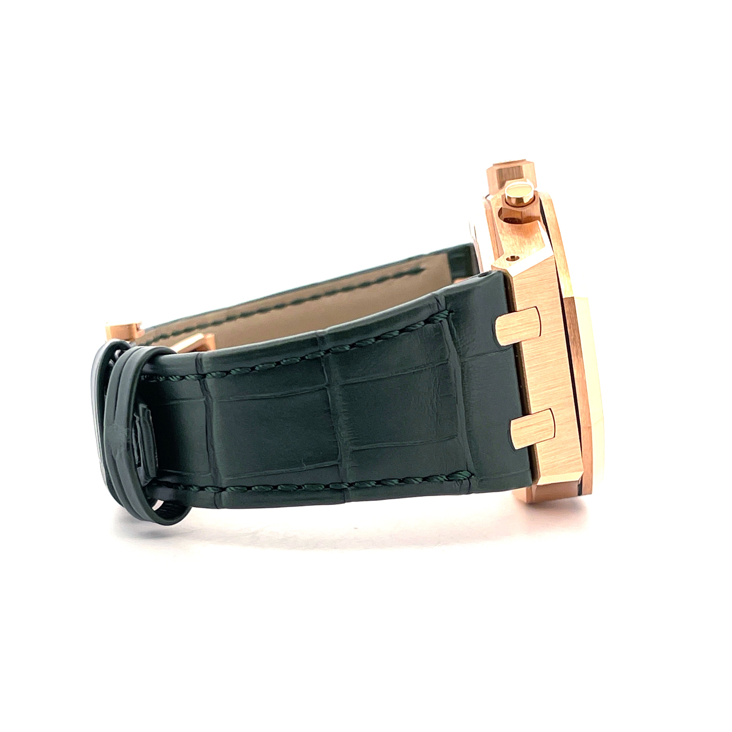 Audemars Piguet - Royal Oak Green Chronograph 26240OR Roségold / Box and Paper / premium Condition / 2025 - [product_sku]