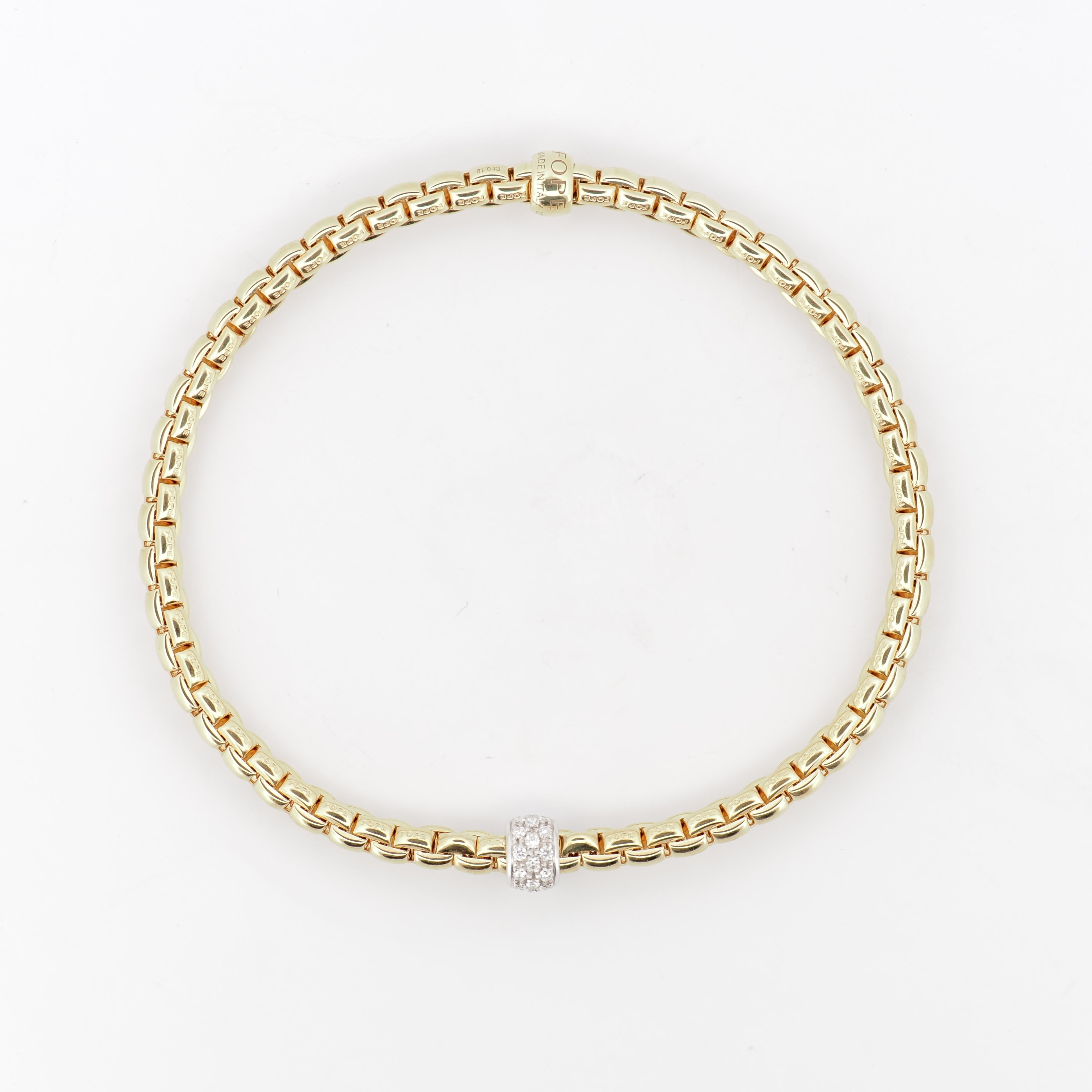 Fope - Fope Armband 18 K Gelbgold mit Brillanten Größe L - [product_sku]
