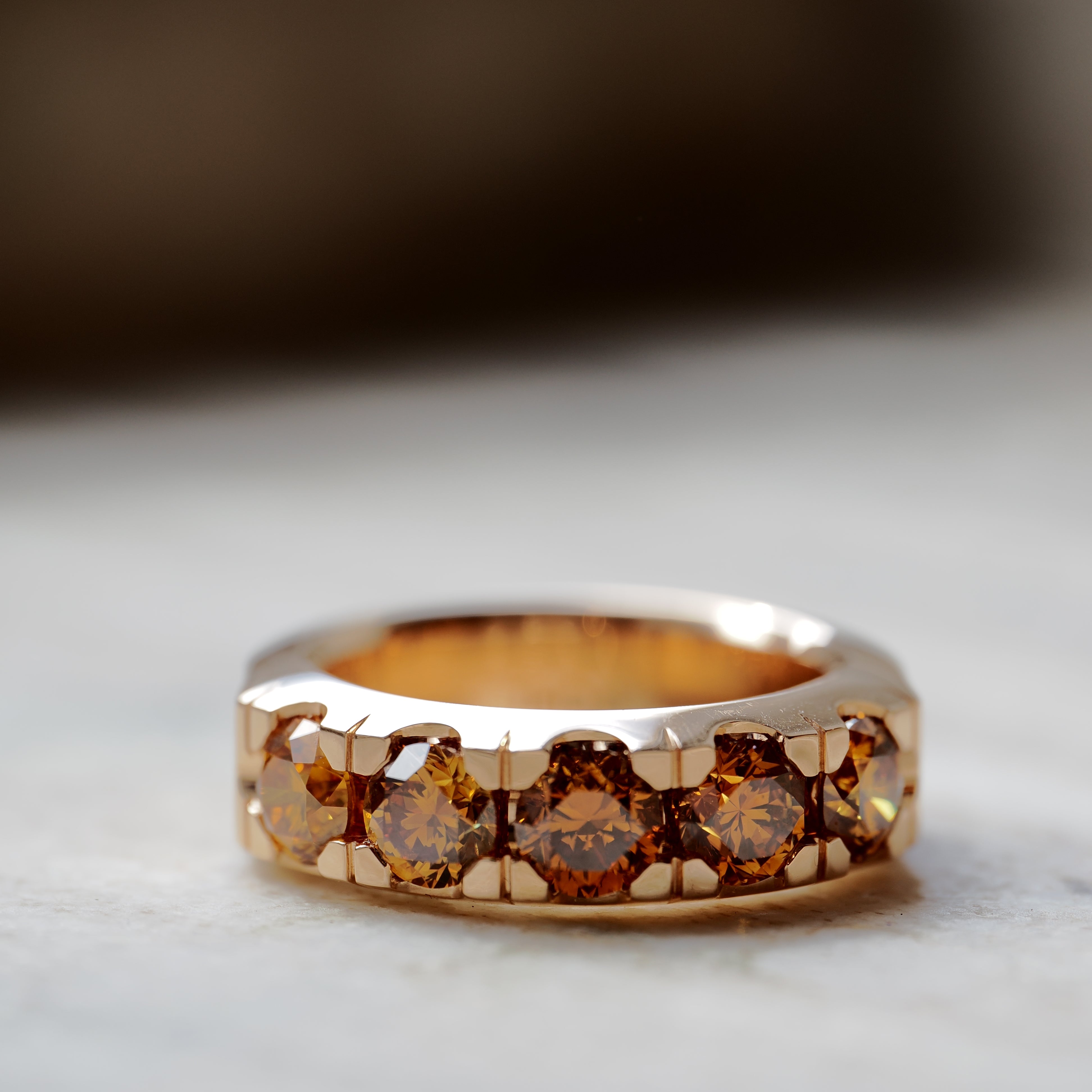 Jochen Pohl - Ring Roségold mit Orange Fancy Diamonds (2024) - [product_sku]
