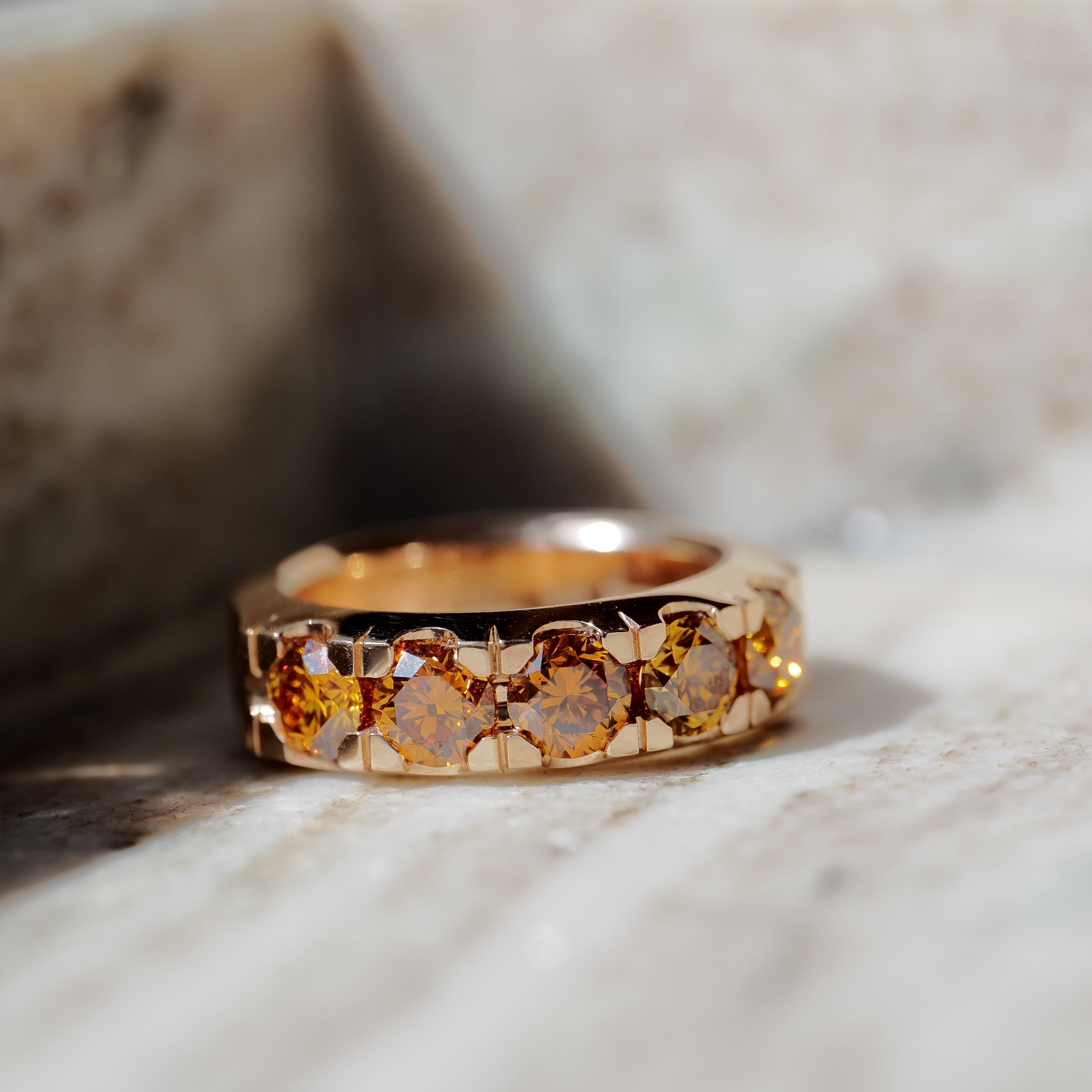 Jochen Pohl - Ring Roségold mit Orange Fancy Diamonds (2024) - [product_sku]