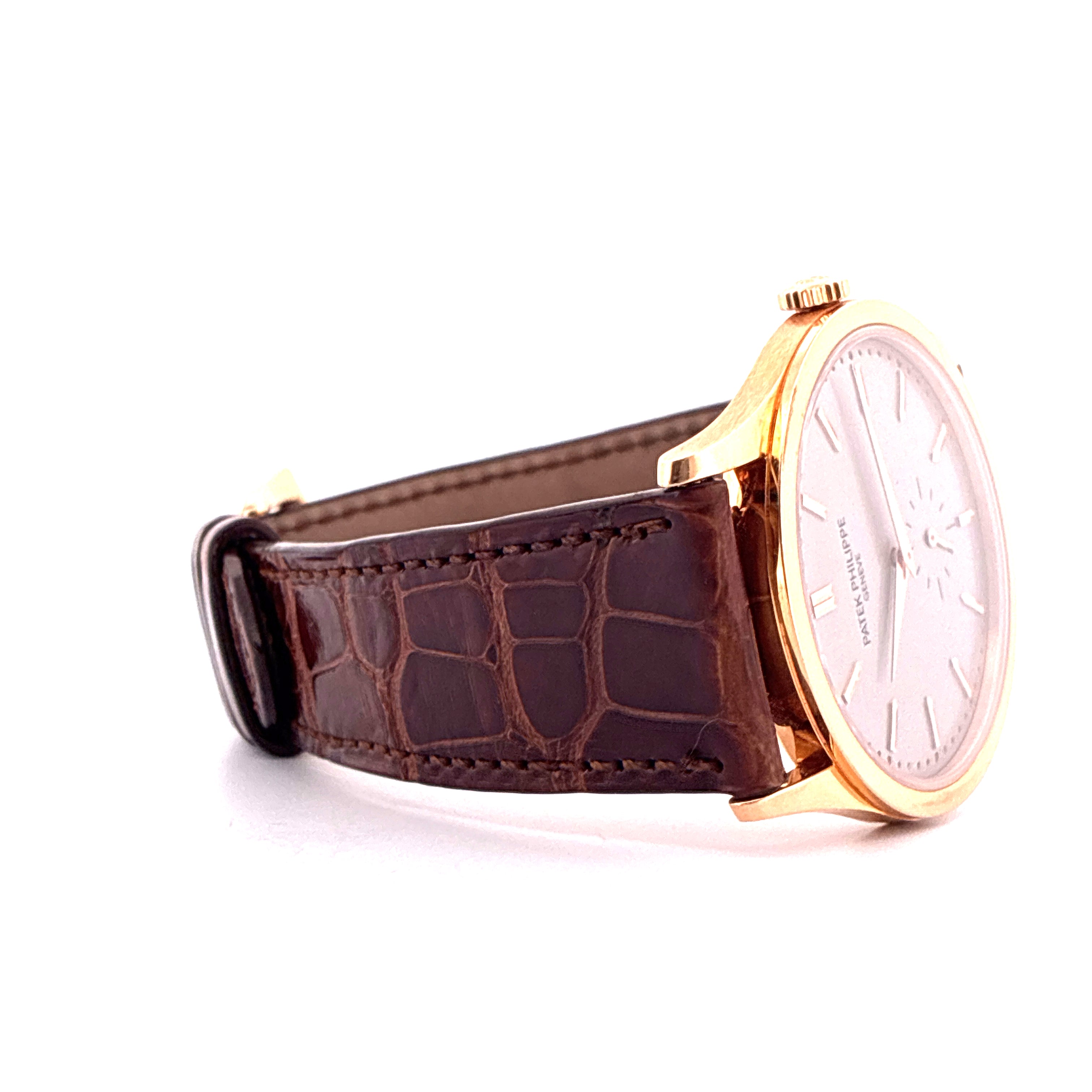 Patek Philippe - Calatrava / Roségold / 3 Straps / Box & Papers / 2017 - [product_sku]