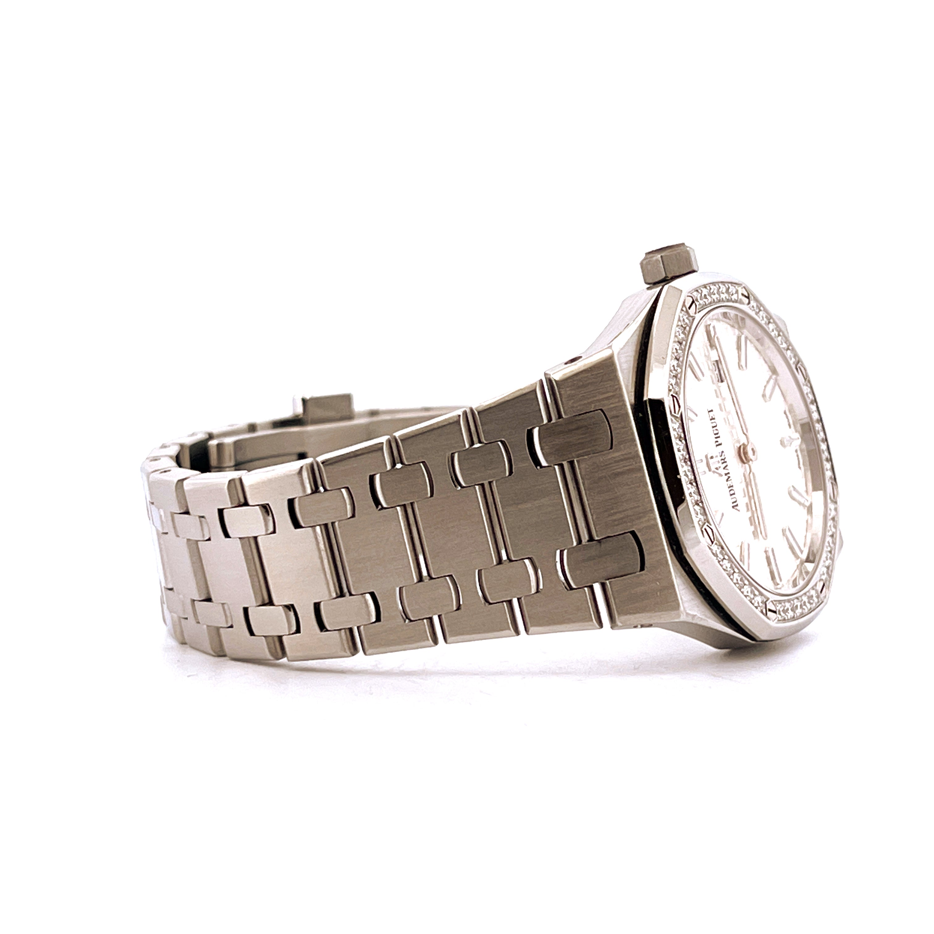Audemars Piguet - Audemars Piguet Royal Oak Lady 33mm Steel & Diamonds - Juwelier Spliedt