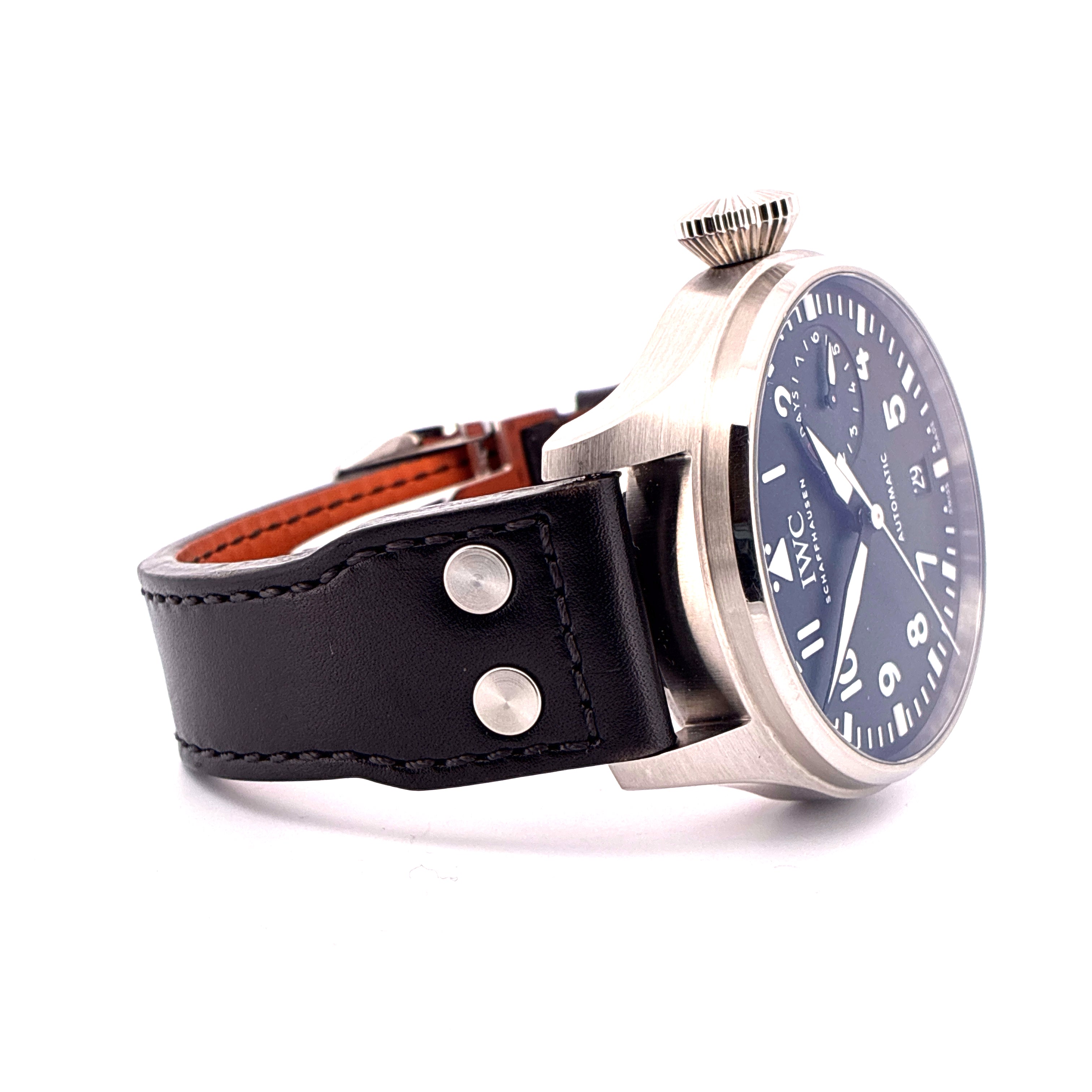 Big Pilot / Black Dial / Santoni Leather Strap / Full-Set / 2017