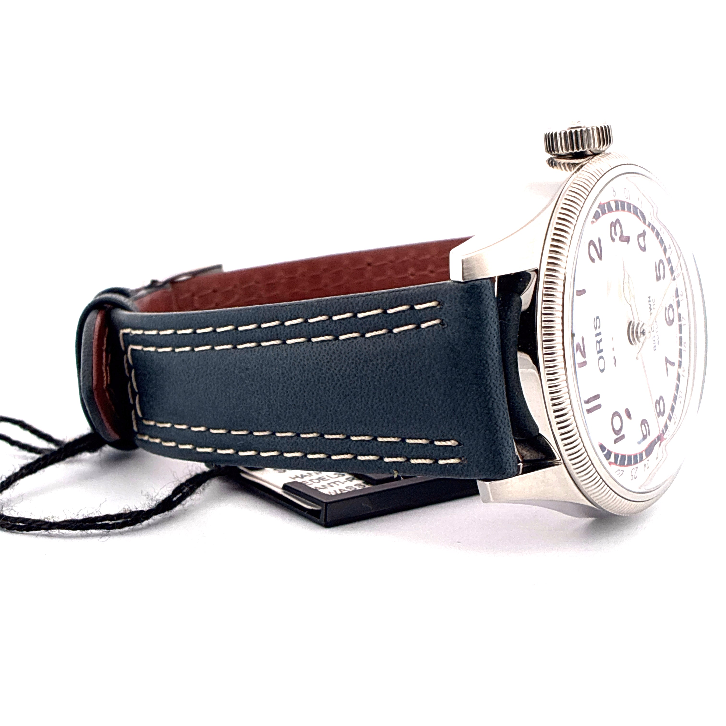 Oris Big Crown Hank Aaron Limited Edition Automatik Herrenuhr Edelstahl dunkles Lederarmband neu ungetragen