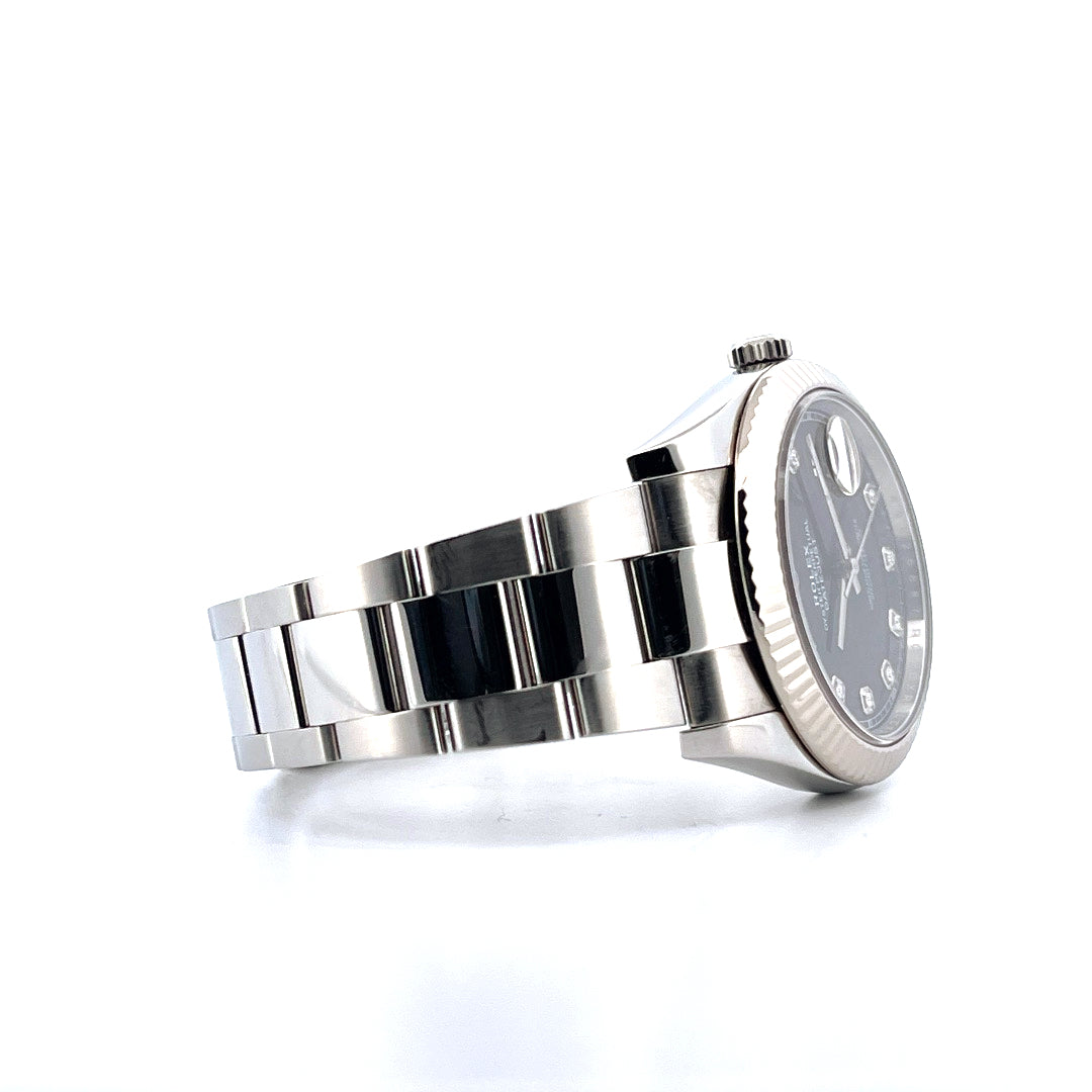 Rolex - Datejust 41 Black Dial / Diamond Indices (2020) - [product_sku]