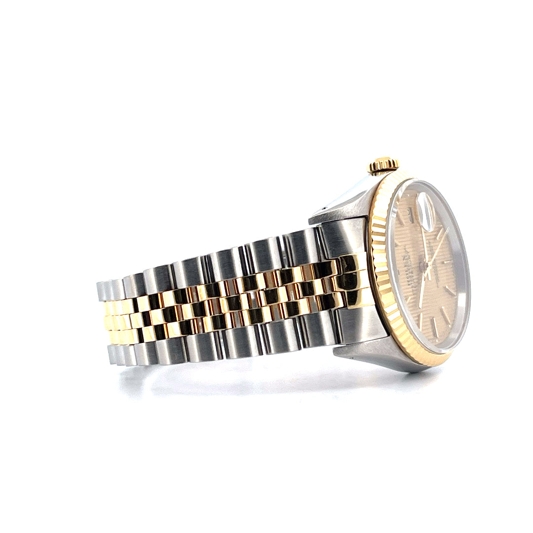 Rolex - Datejust 36 Gold Dial Jubilee / Full Set (1995) - [product_sku]