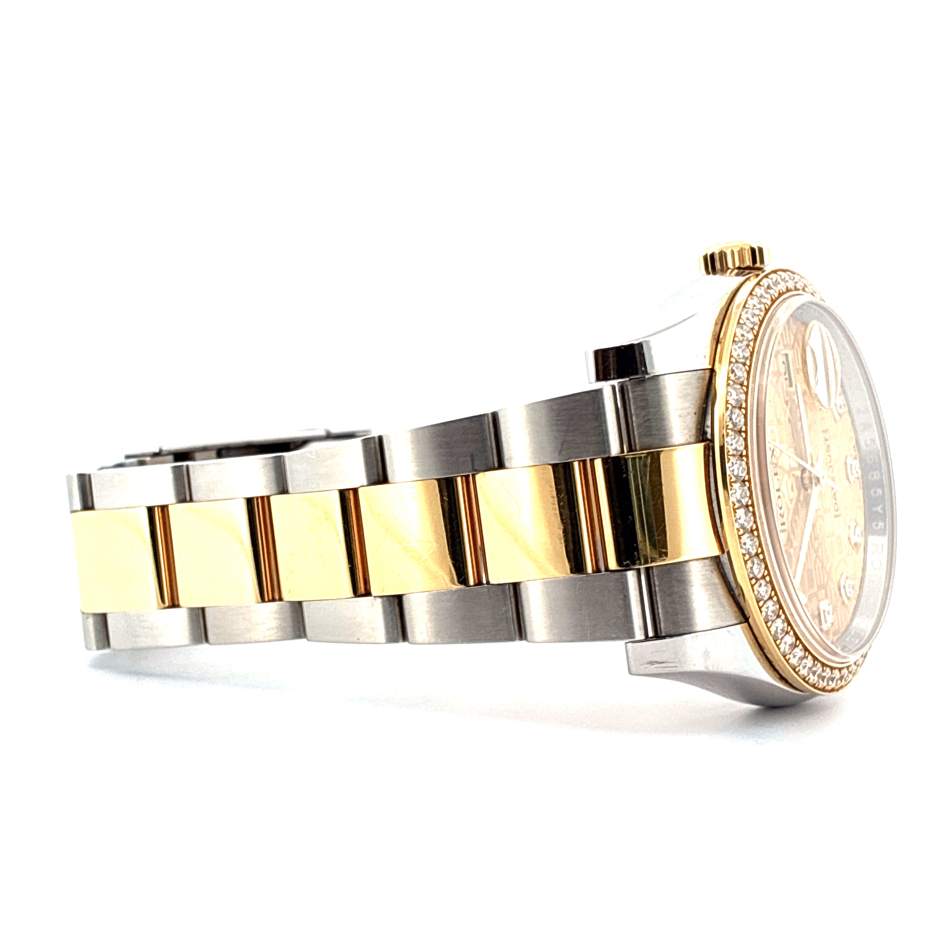 Datejust 36 / orig. invoice / Bicolor / factory set bezel / Full-Set 2019