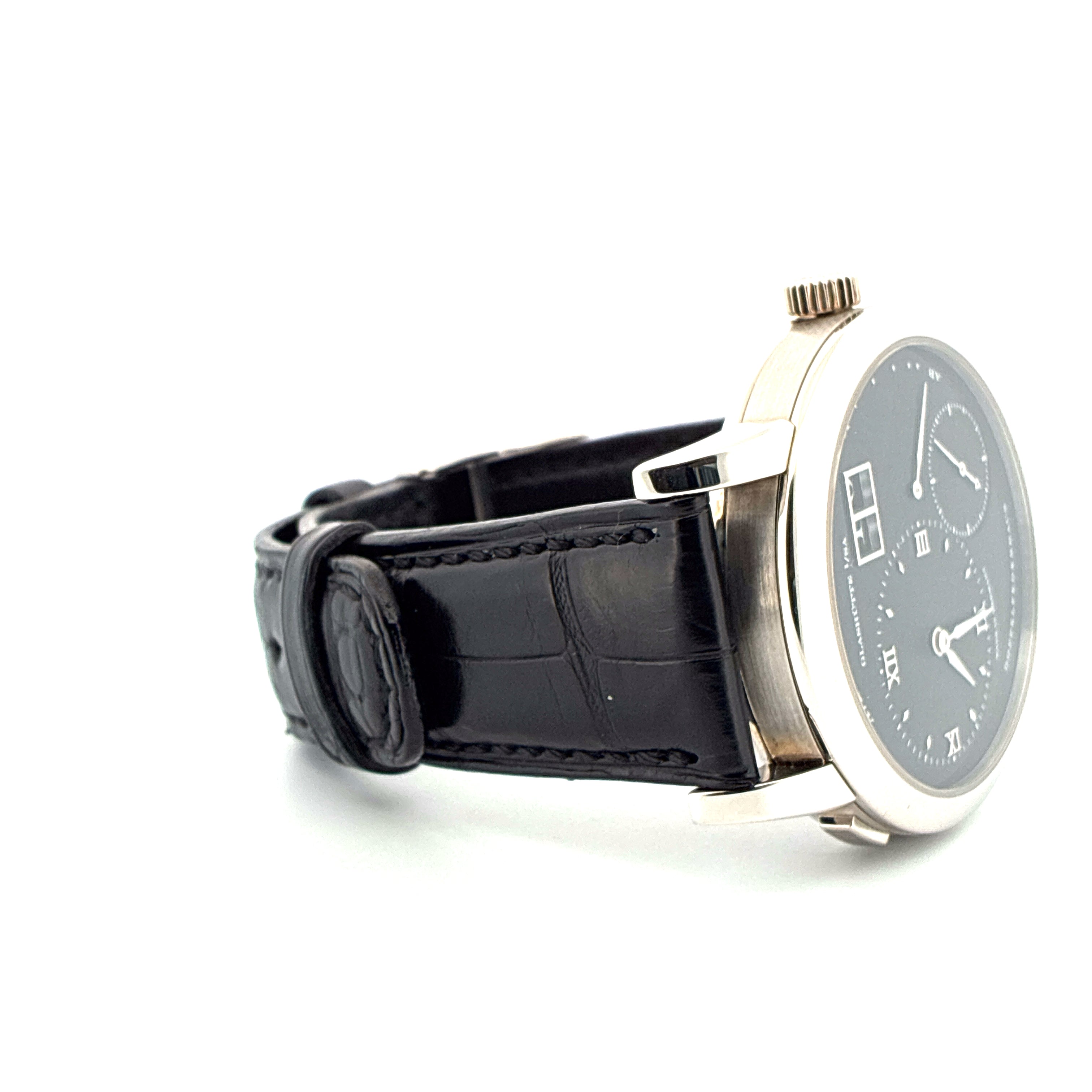 Lange 1 / Very good Condt. / Black dial / Platinum / Box