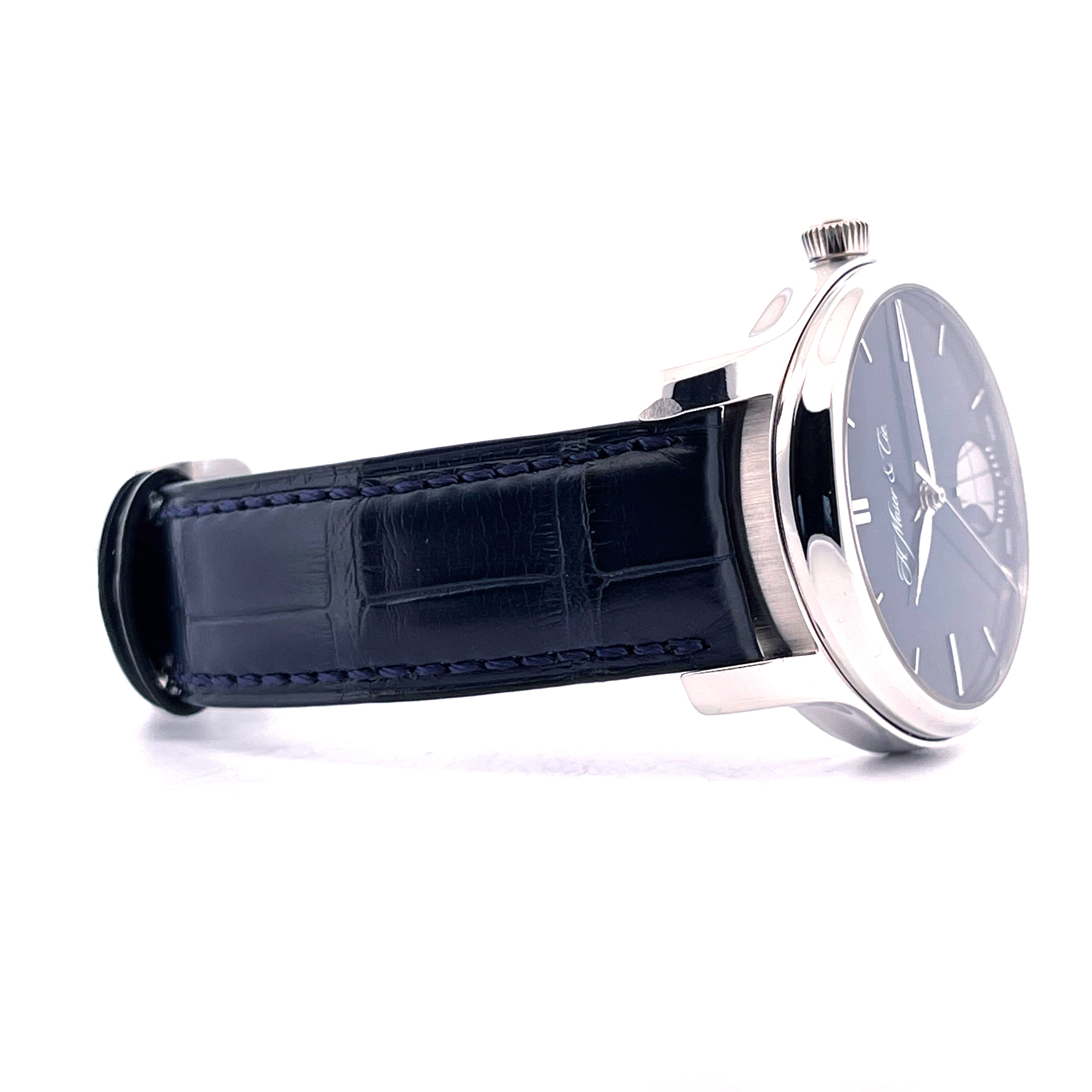 Moser - Endeavour Moon Platinum Blue / 2. Armband / Full Set / premium Condition / 2017 - [product_sku]