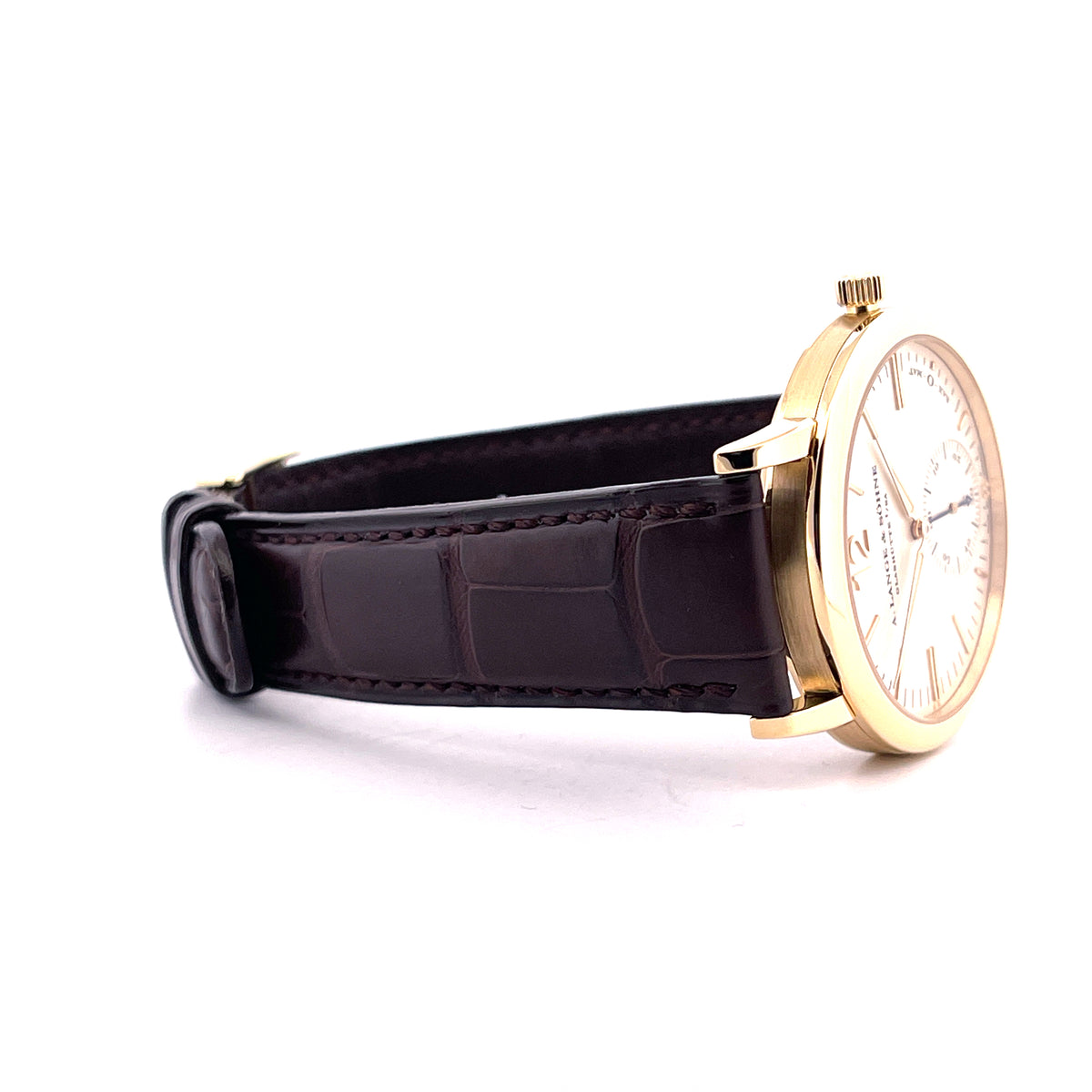 Langematik Sax-o-mat 37 mm / Service 2026 incl. Invoice / Box and Paper / perfect Condition unworn since Serv. / 2003
