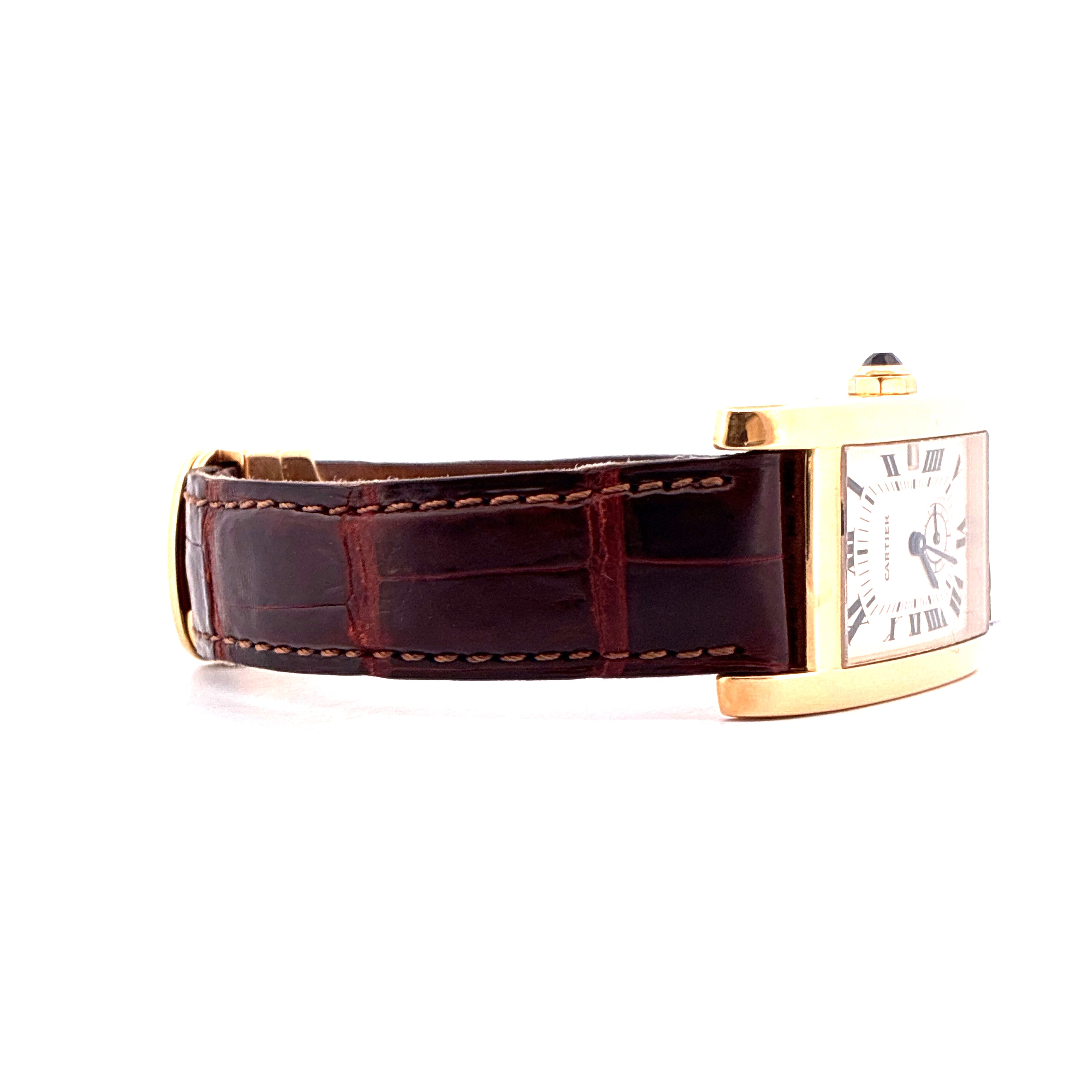Cartier - Tank Américaine / Yellow Gold / Box / Folding-Clasp - [product_sku]