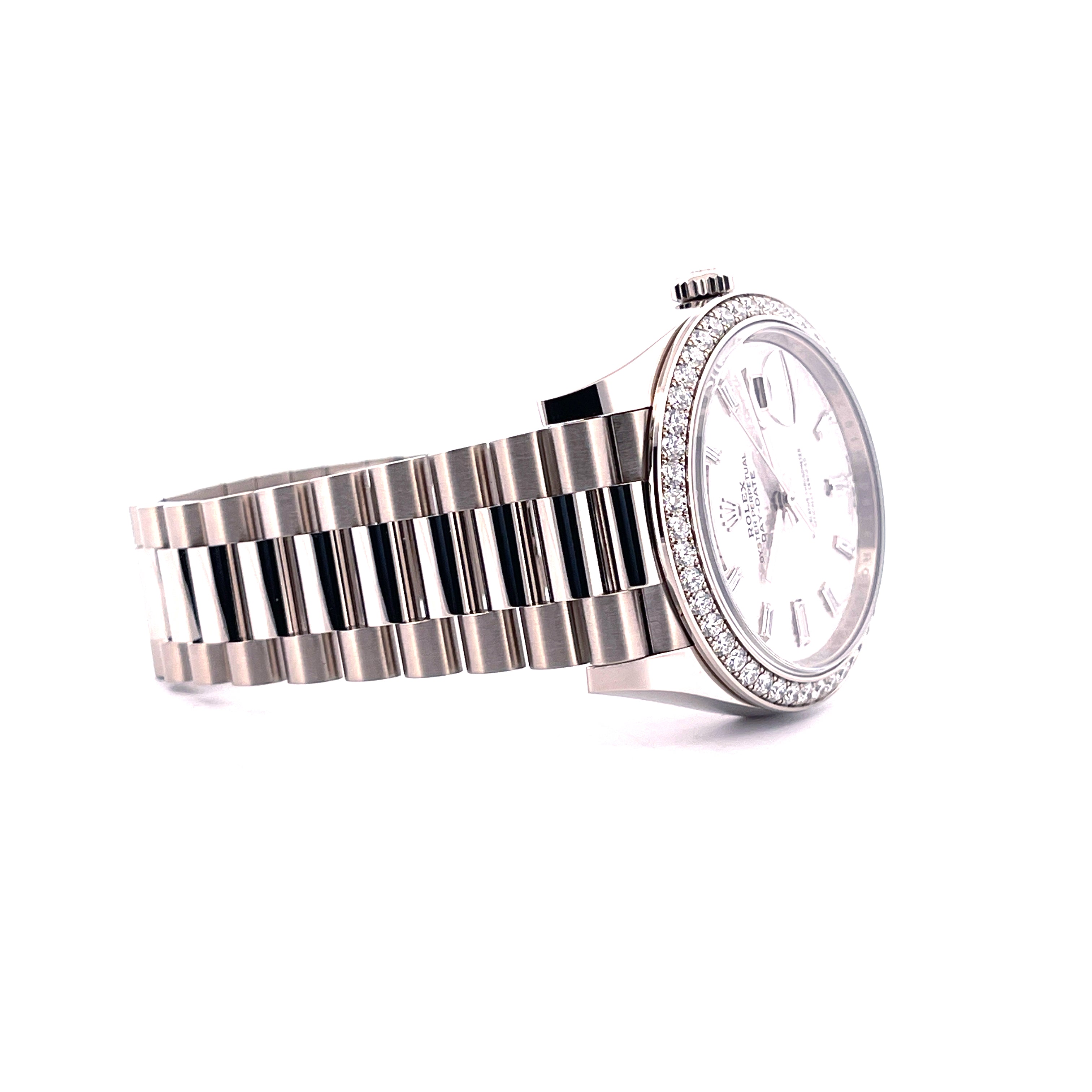 Rolex - Day-Date 40 Whitegold Meteorite Baguette Dial Diamonds / Box & Paper / Unworn / 2025 - [product_sku]