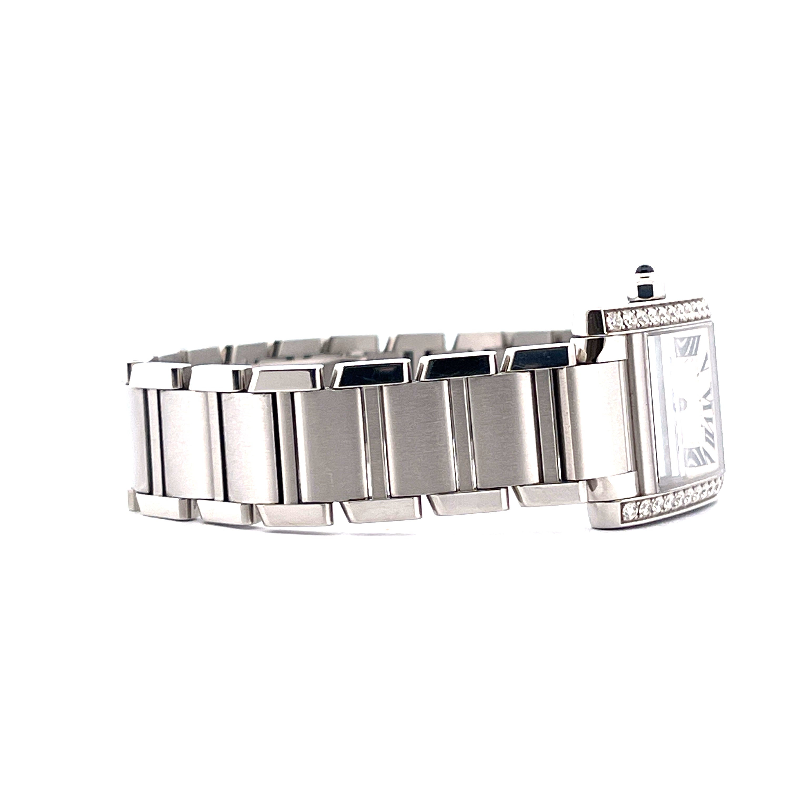 Cartier Tank Française / Edelsteinbesetzt / Full-Set / 2021